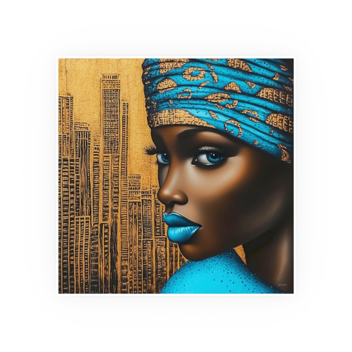 ThurmanatorX Art | Zariah, Eyes of the Metropolis | Aphrochrysalis | Satin Wall Art Print