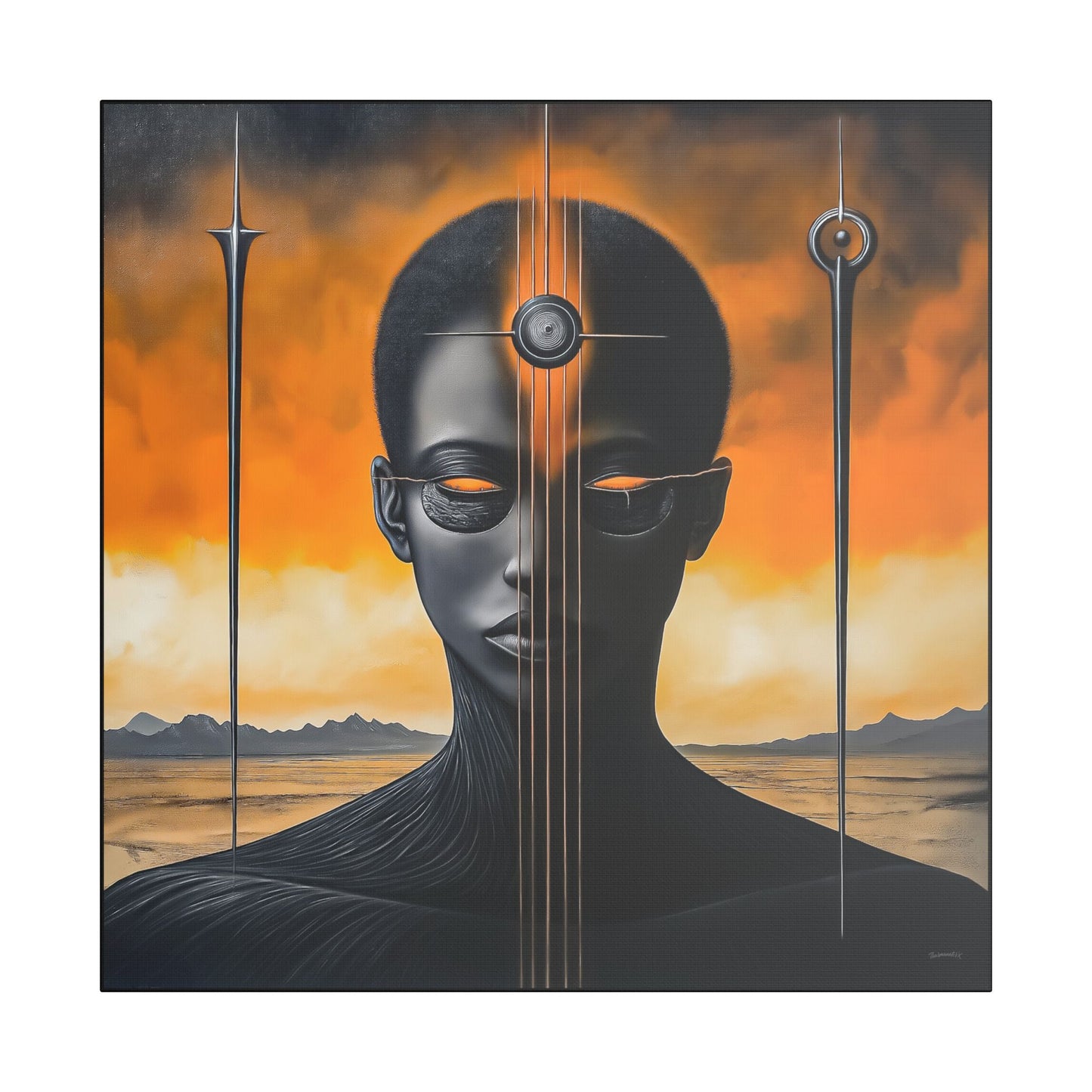 ThurmanatorX Art | Vanta Whisper | AphrodisiDark | Satin Canvas Art Print