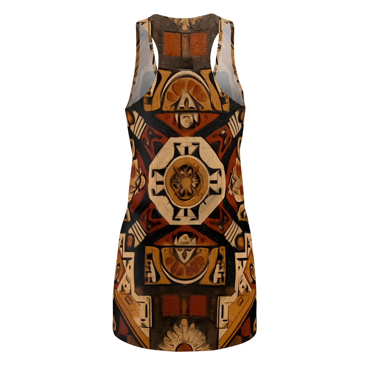 ThurmanatorX Art | Velora AphroBoho Racerback Dress | Bohemian Summer Style • Artistic Casual Wear • Unique Gift for Women