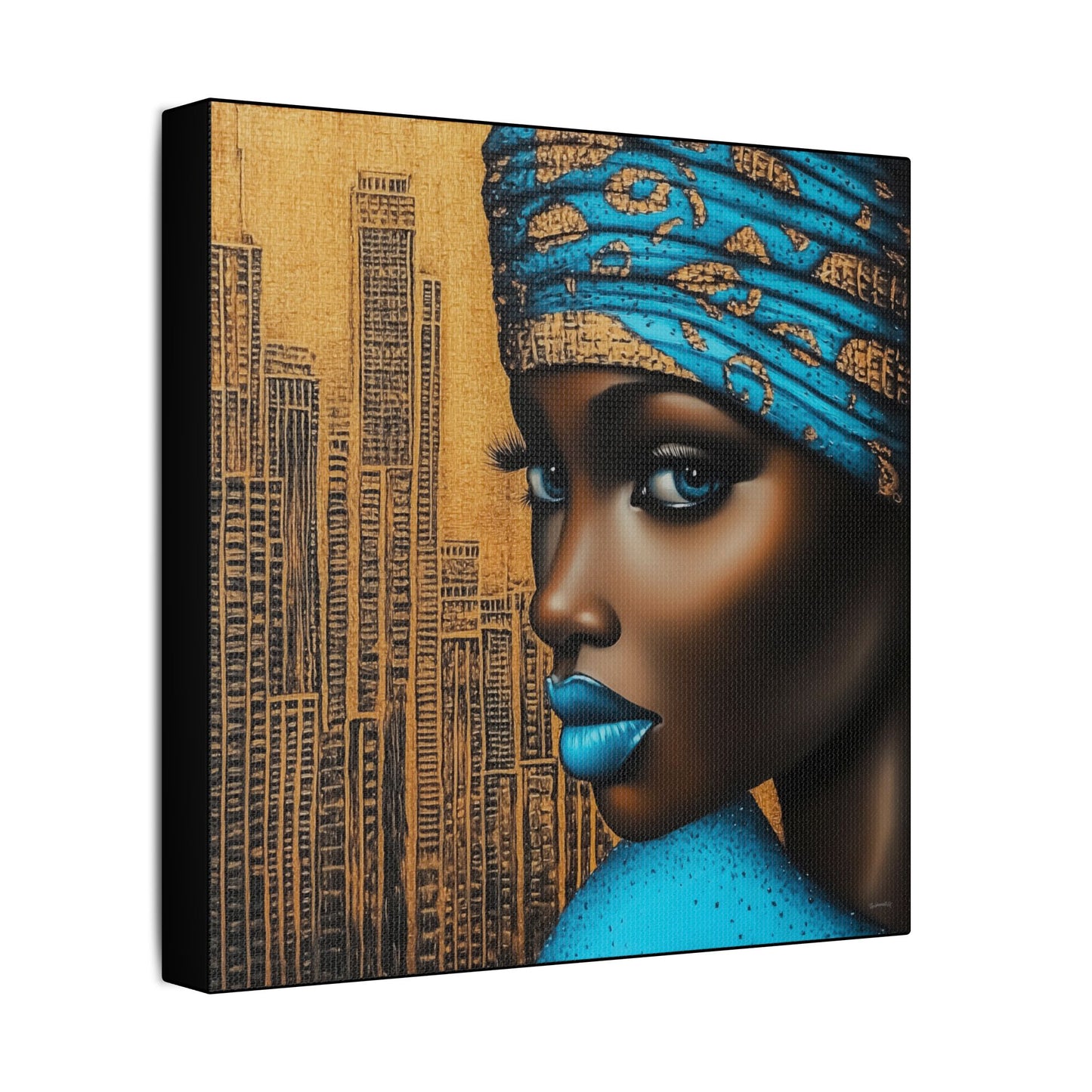 ThurmanatorX Art | Zariah, Eyes of the Metropolis | Aphrochrysalis | Satin Canvas Art Print