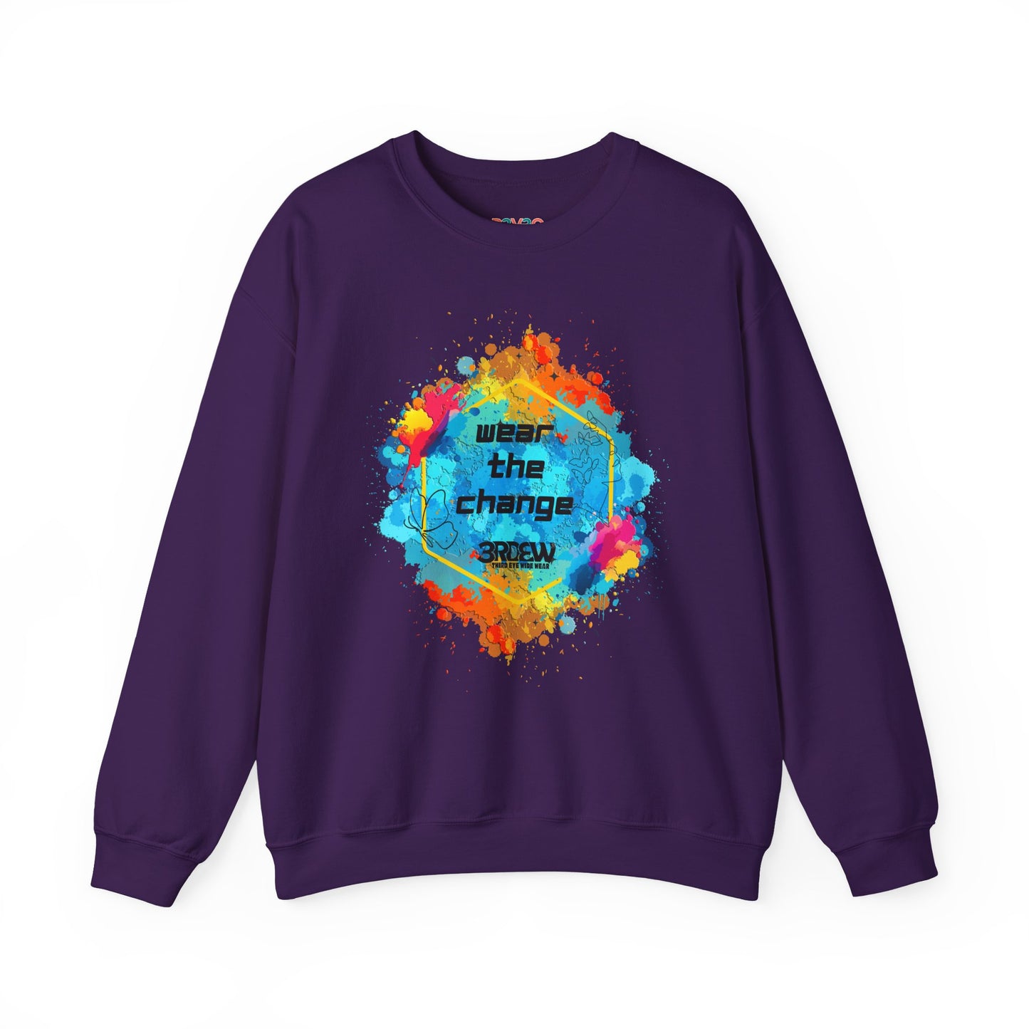 3RDEW² | Wear the Change | Third Eye Wide Wear | Unisex Heavy Blend Crewneck Sweatshirt