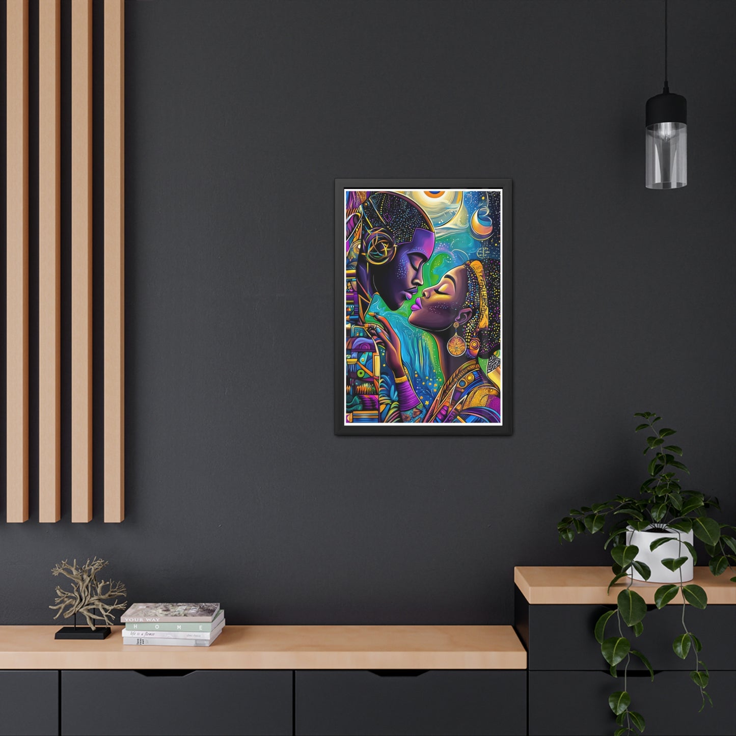 ThurmanatorX Art | Moonlight Mindscape | Aphrochrysalis | Framed Poster Print