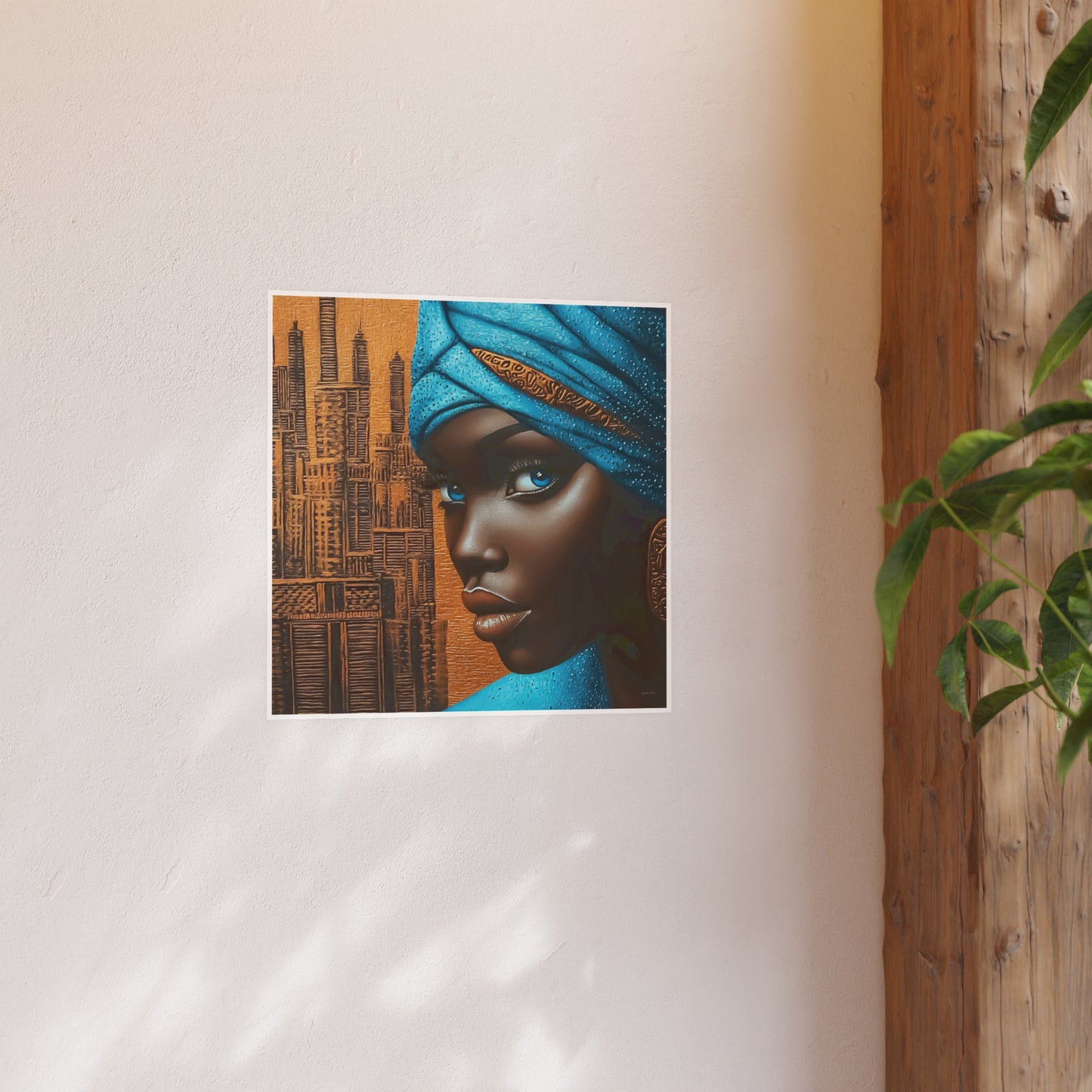 ThurmanatorX Art | Neon Dust & Indigo Flame | Aphrochrysalis | Satin Wall Art Print
