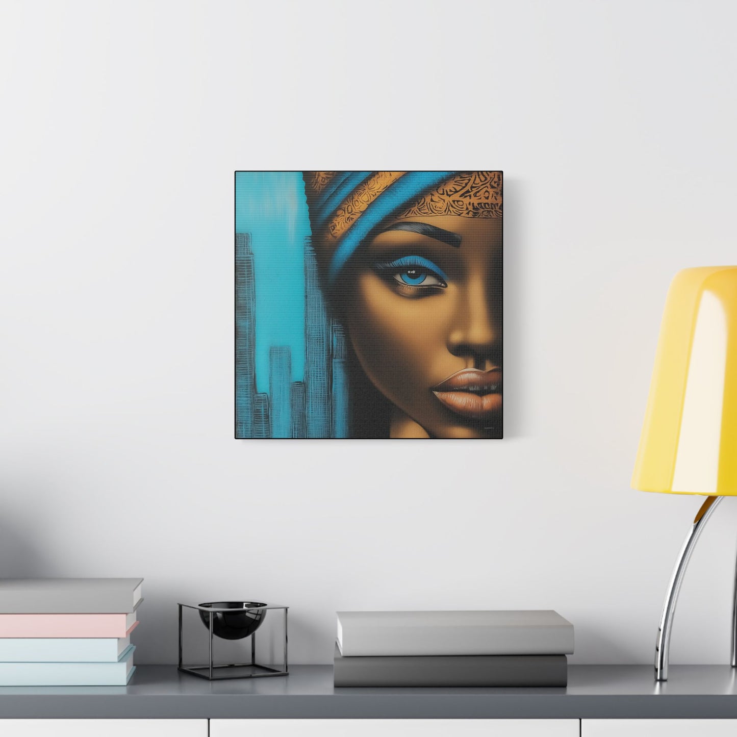 ThurmanatorX Art | Azure Pulse of the City | Aphrochrysalis | Satin Canvas Art Print