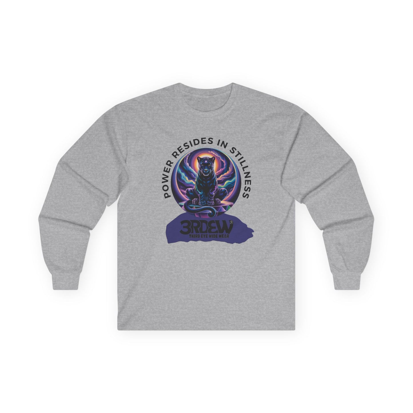 3RDEW² | Power Resides In Stillness | Third Eye Wide Wear | Unisex Ultra Cotton Long Sleeve Tee