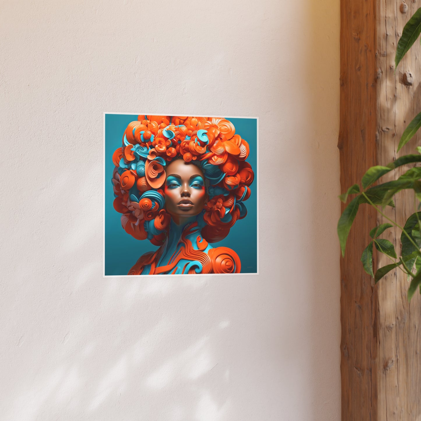 ThurmanatorX Art | Velvet Voltage Muse | Aphrochrysalis | Satin Wall Art Print