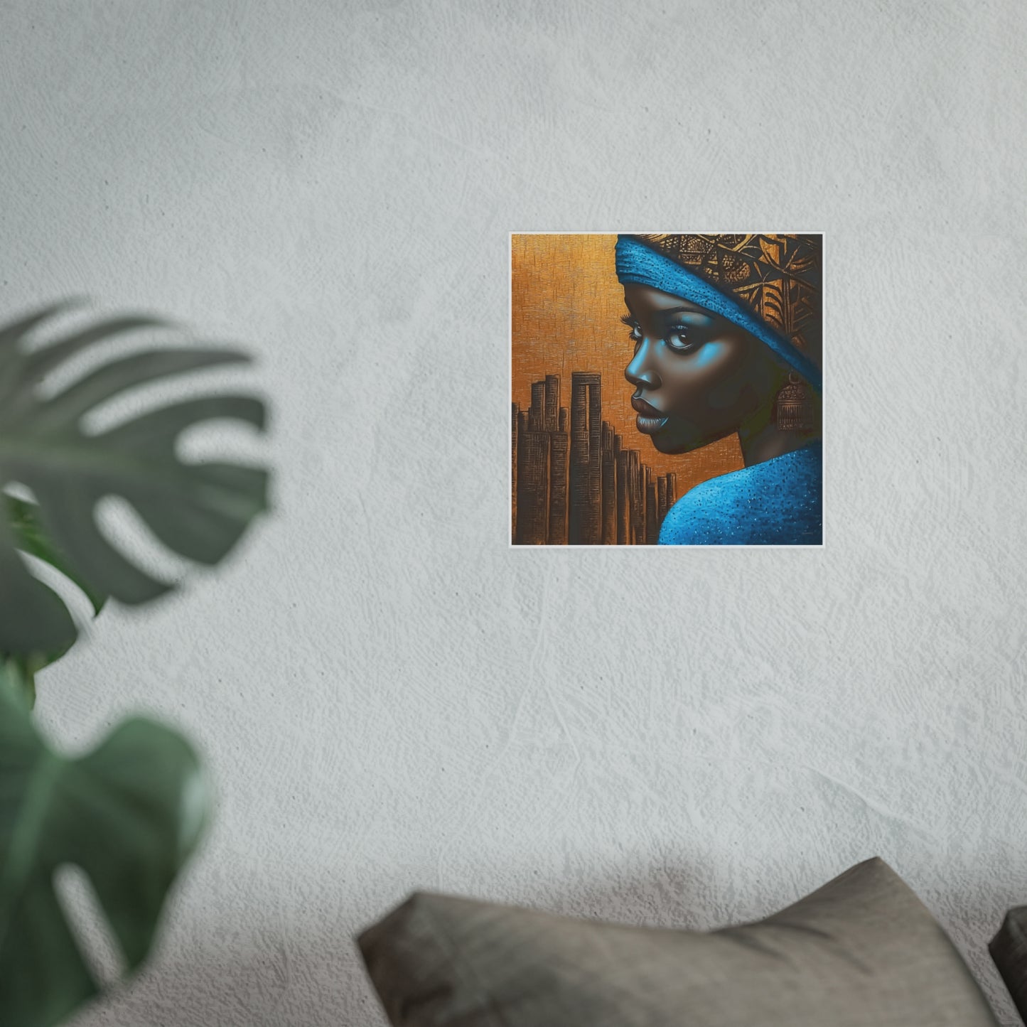 ThurmanatorX Art | Makeda in Gold Light | Aphrochrysalis | Satin Wall Art Print