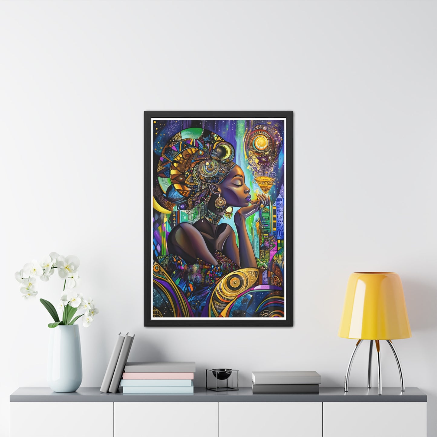 ThurmanatorX Art | The Prayer of Her Light | Aphrochrysalis | Framed Poster Print