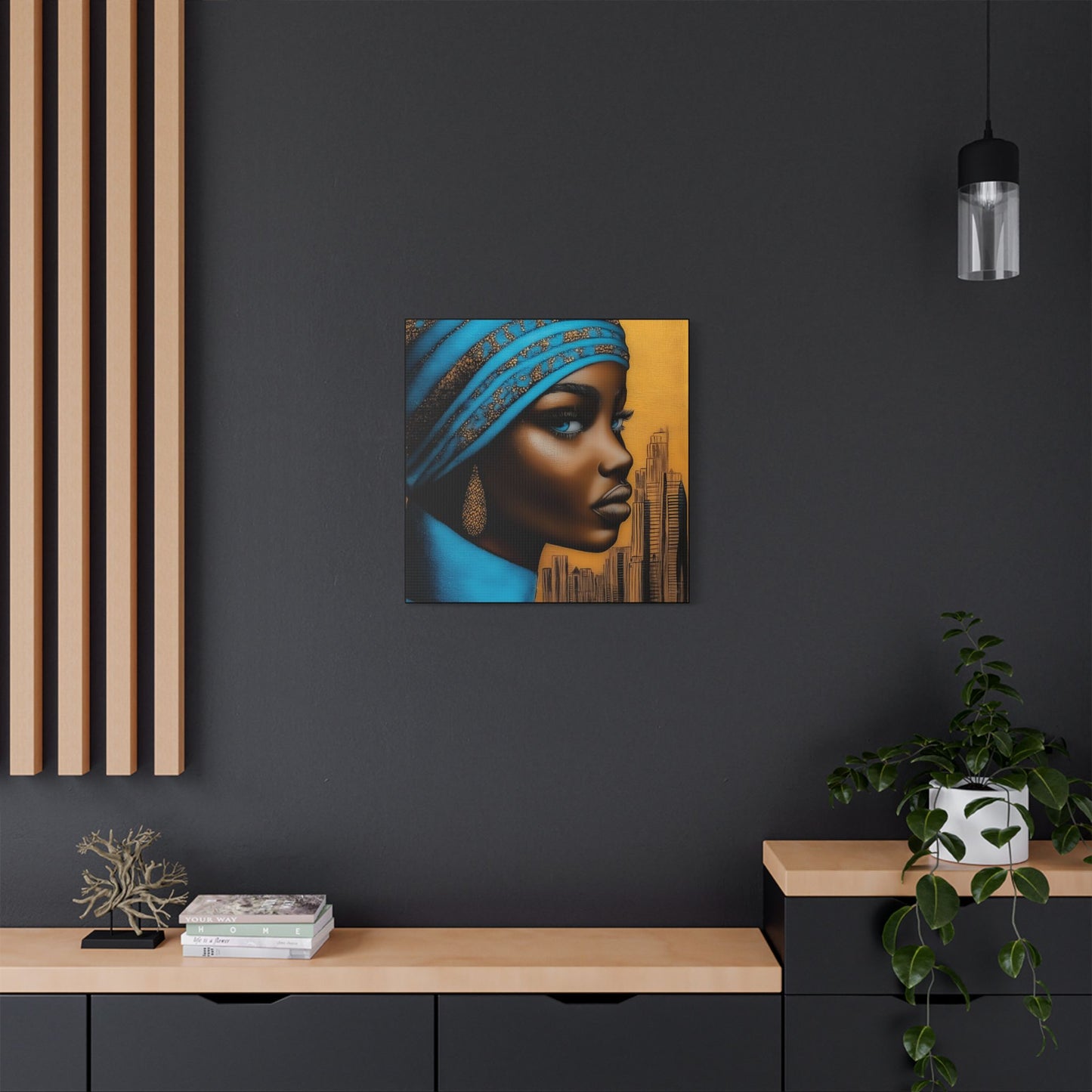ThurmanatorX Art | Nyla, Guardian of the Highrise | Aphrochrysalis | Satin Canvas Art Print