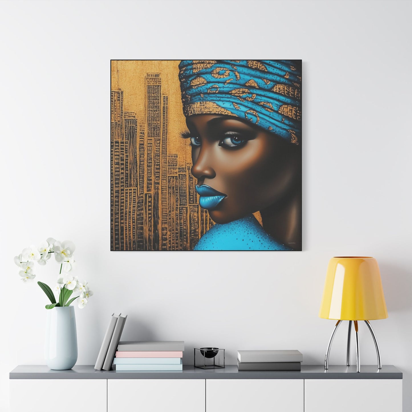 ThurmanatorX Art | Zariah, Eyes of the Metropolis | Aphrochrysalis | Satin Canvas Art Print