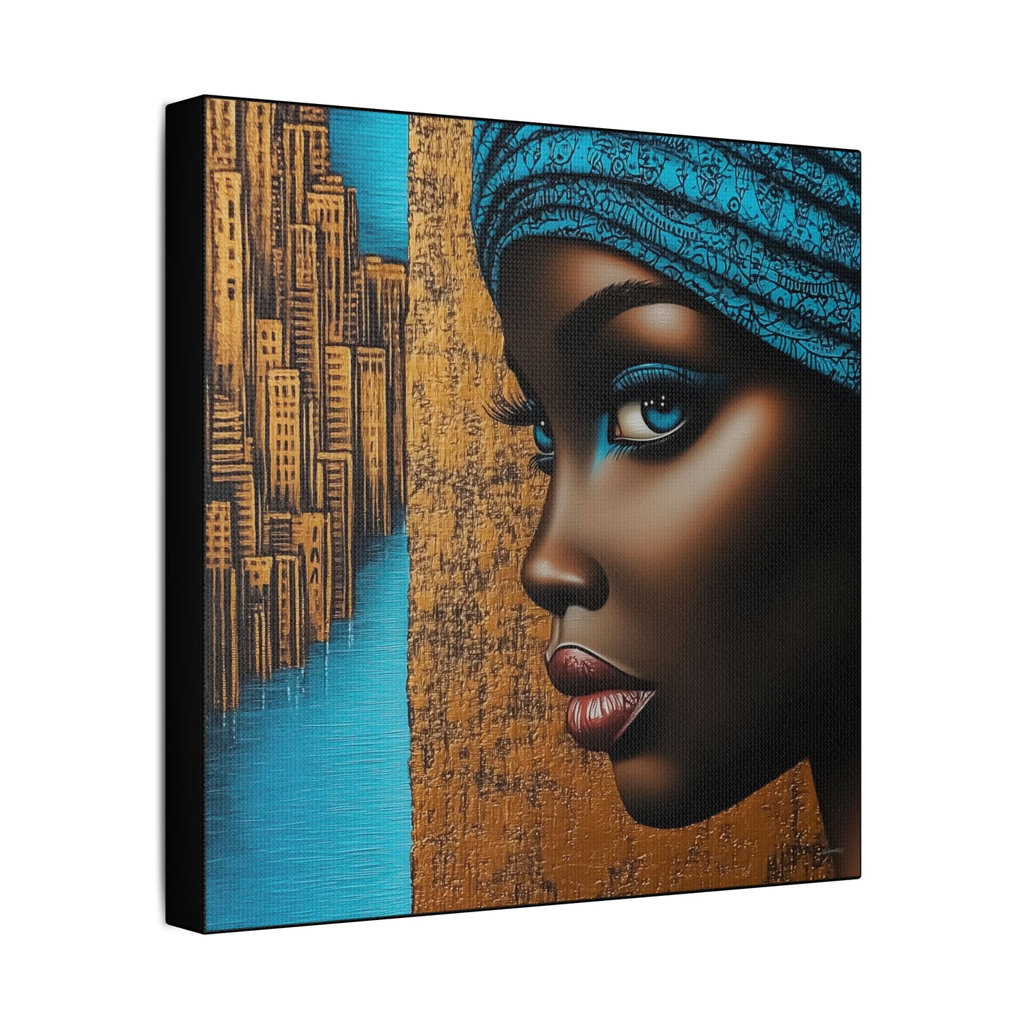 ThurmanatorX Art | Essence of Blue Reverie | Aphrochrysalis | Satin Canvas Art Print