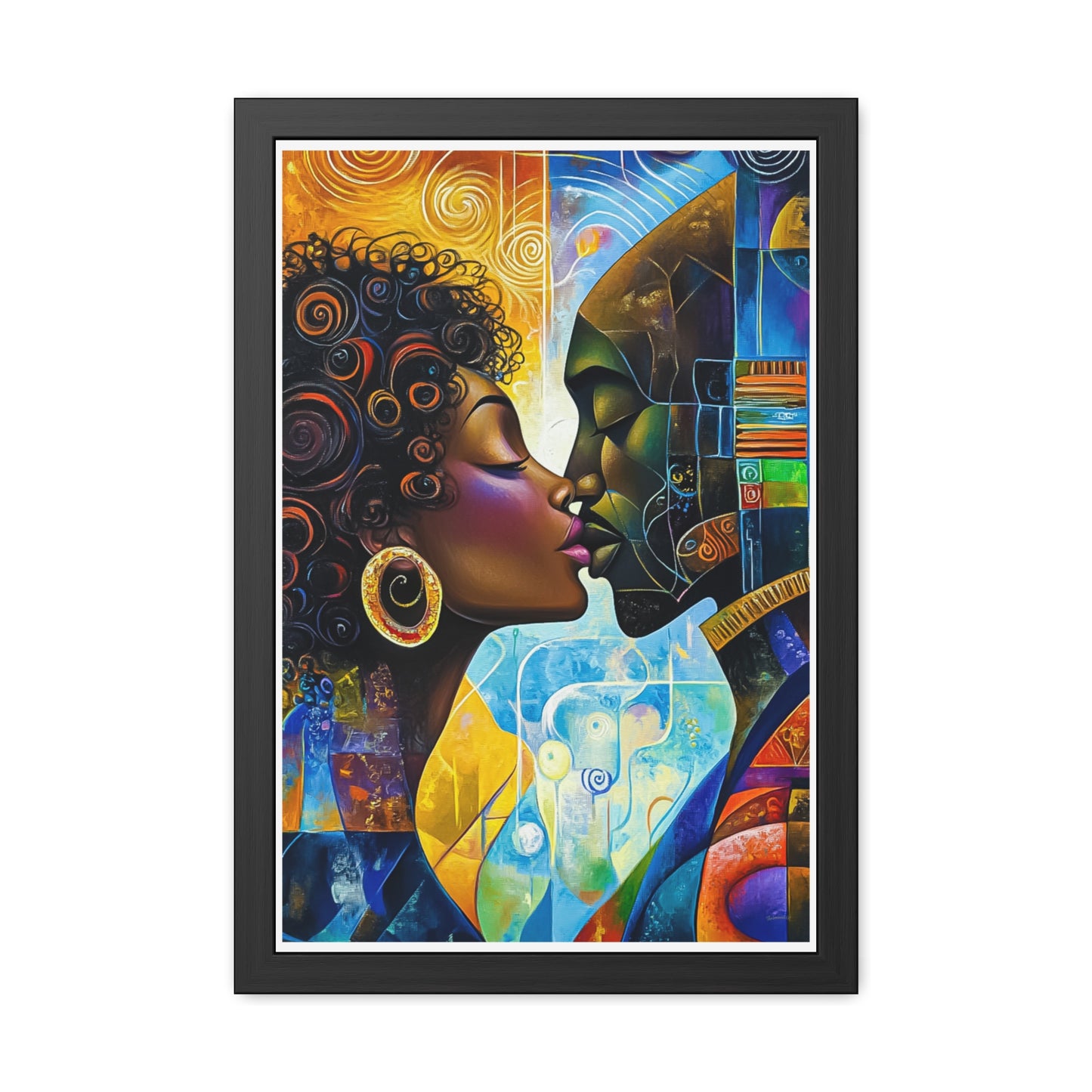 ThurmanatorX Art | Crystals of the City Sun | Aphrochrysalis | Framed Poster Print