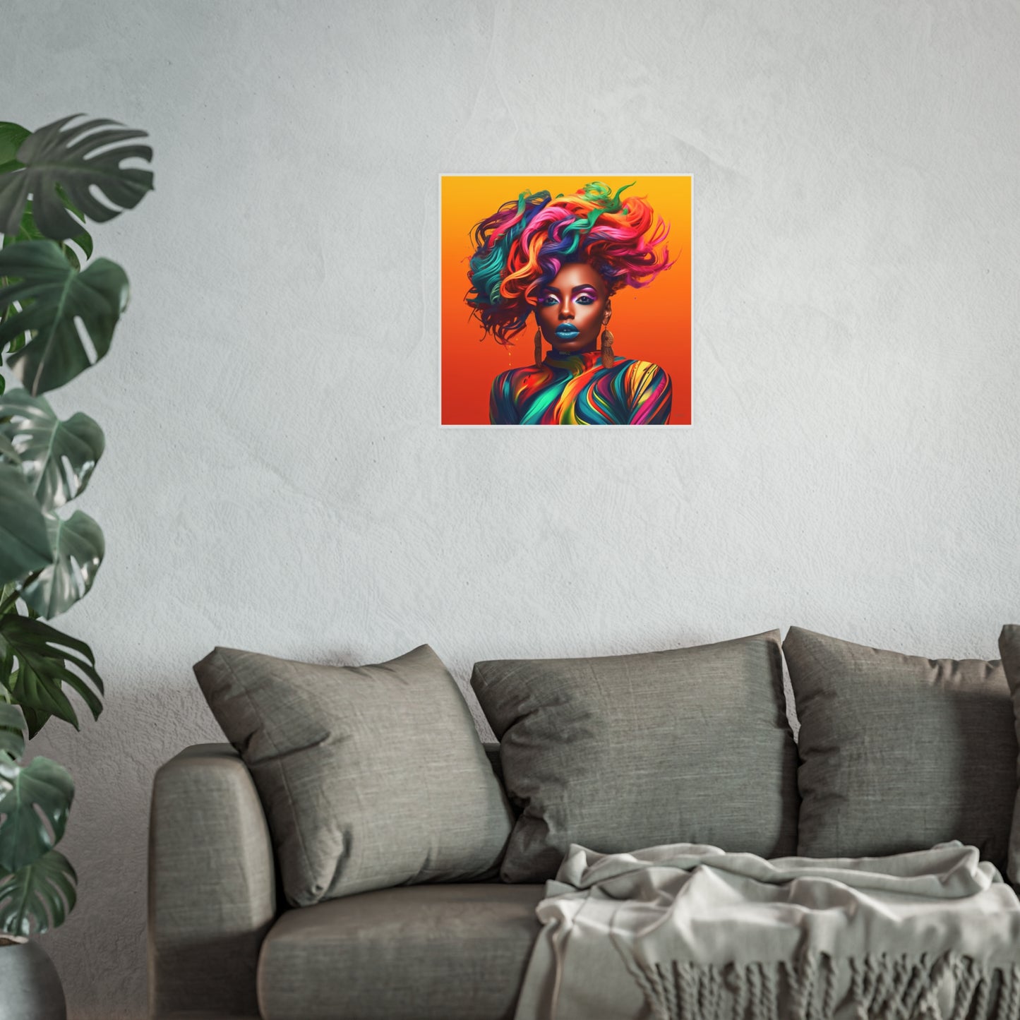 ThurmanatorX Art | Velvet Voltage Muse | Aphrochrysalis | Satin Wall Art Print