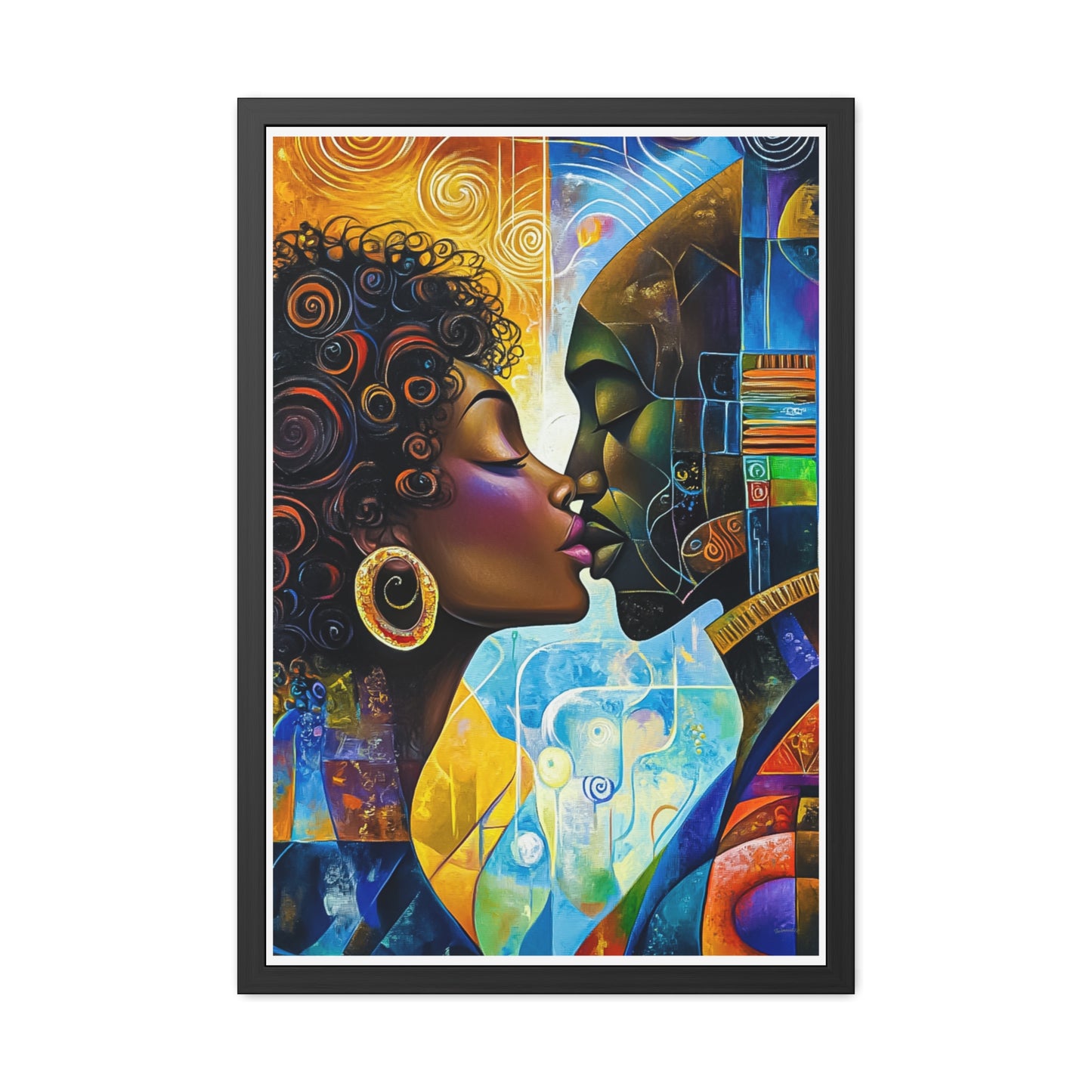 ThurmanatorX Art | Crystals of the City Sun | Aphrochrysalis | Framed Poster Print