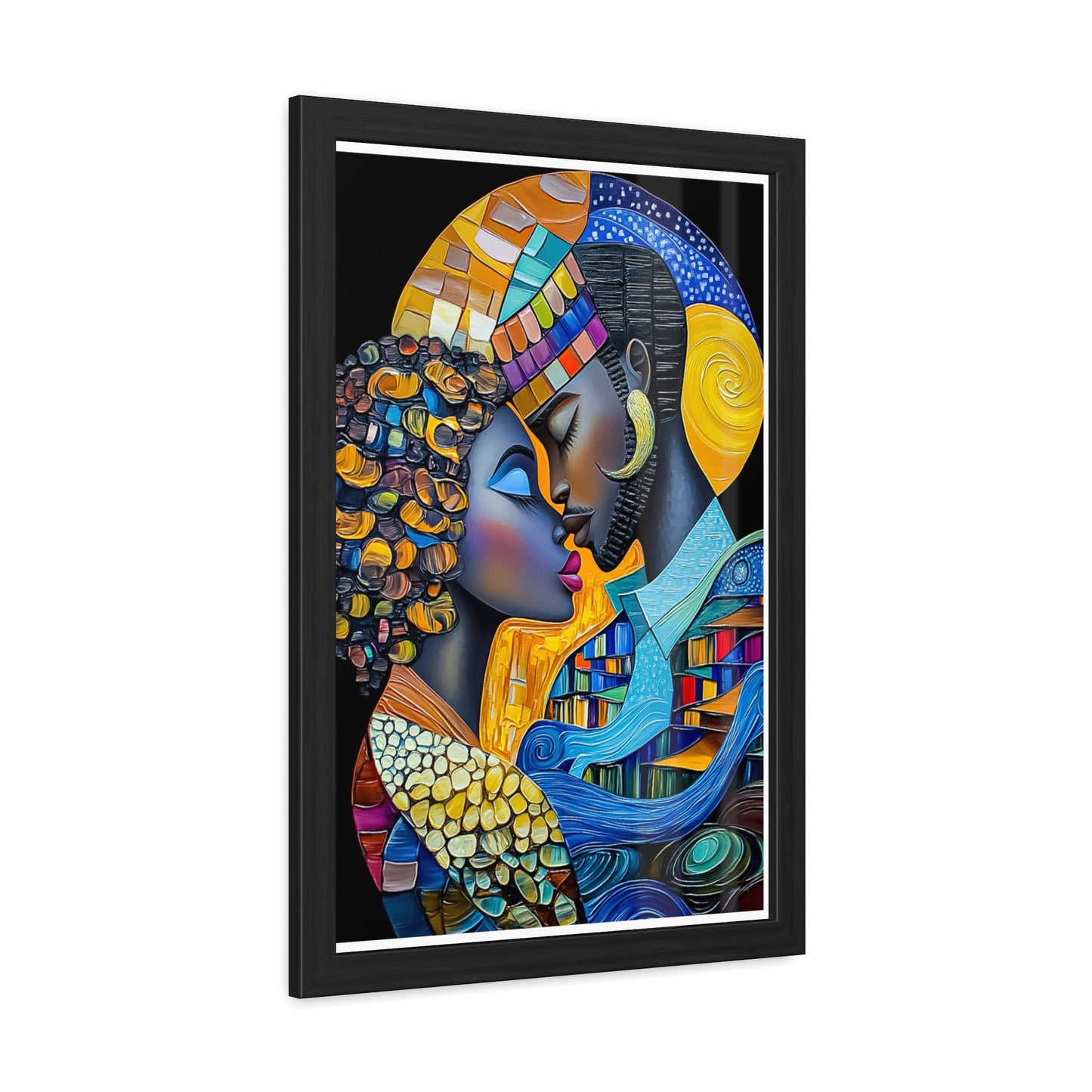 ThurmanatorX Art | Nebula Kiss | Aphrochrysalis | Framed Poster Print