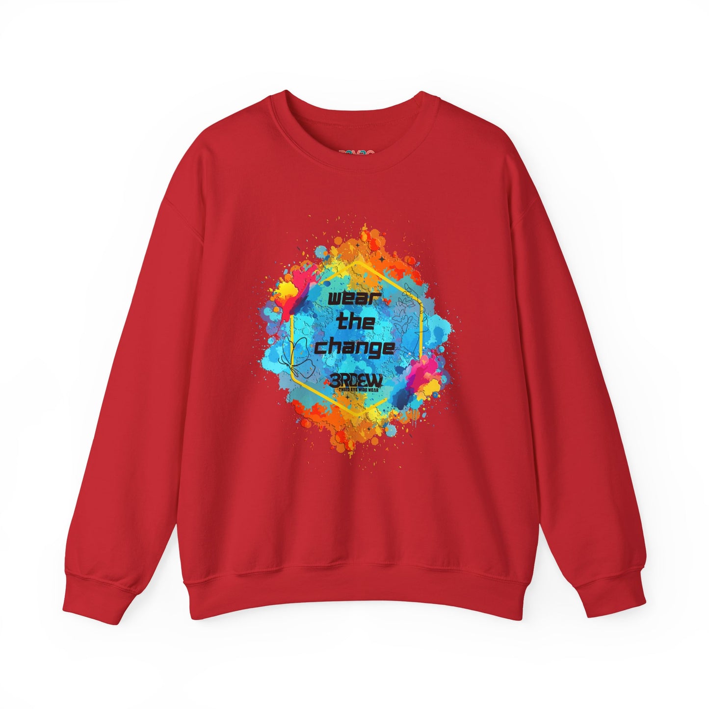3RDEW² | Wear the Change | Third Eye Wide Wear | Unisex Heavy Blend Crewneck Sweatshirt