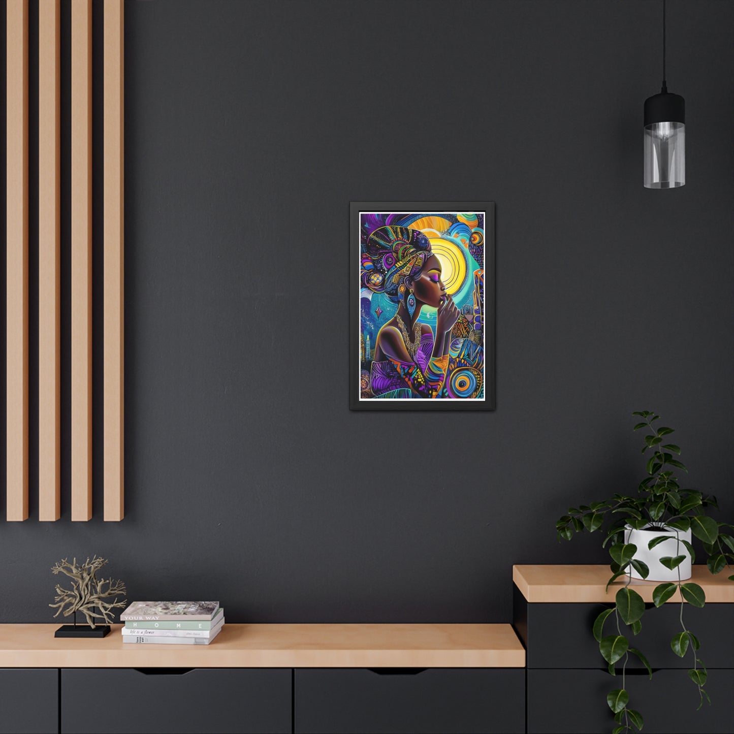 ThurmanatorX Art | Crowned in Nebulas | Aphrochrysalis | Framed Poster Print