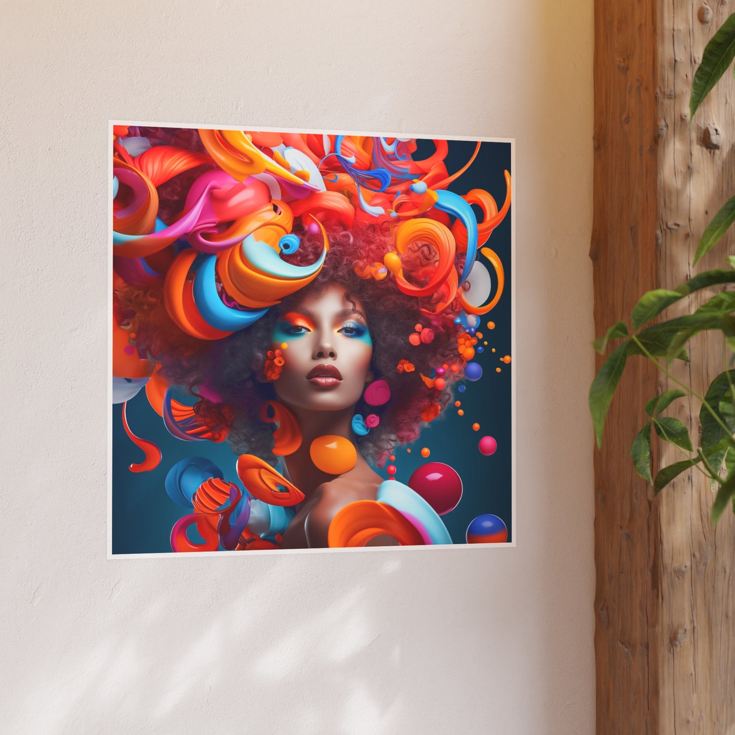ThurmanatorX Art | Bloomdream Muse | Aphrochrysalis | Satin Wall Art Print
