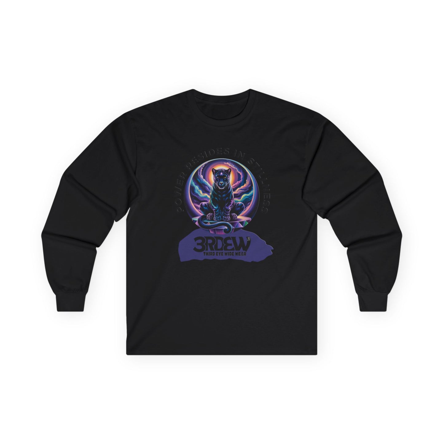 3RDEW² | Power Resides In Stillness | Third Eye Wide Wear | Unisex Ultra Cotton Long Sleeve Tee