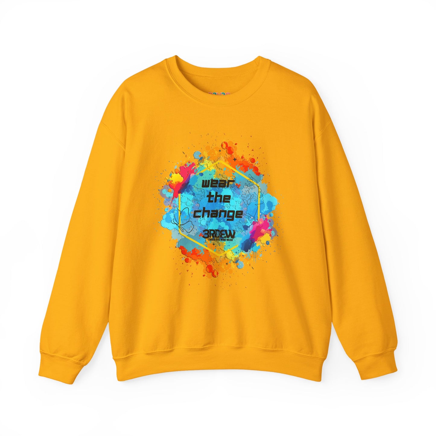 3RDEW² | Wear the Change | Third Eye Wide Wear | Unisex Heavy Blend Crewneck Sweatshirt