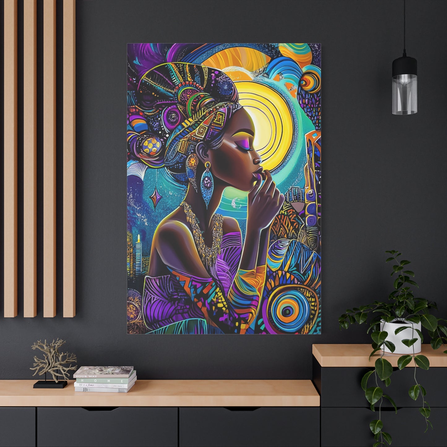 ThurmanatorX Art | Crowned in Nebulas | Aphrochrysalis | Matte Canvas, Stretched, 1.25"
