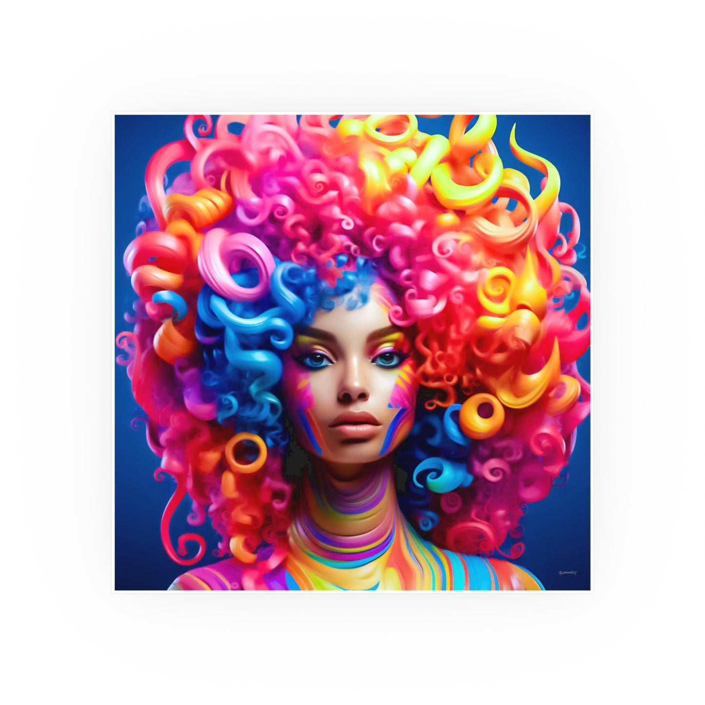 ThurmanatorX Art | PetalFury Oracle | Aphrochrysalis | Satin Wall Art Print
