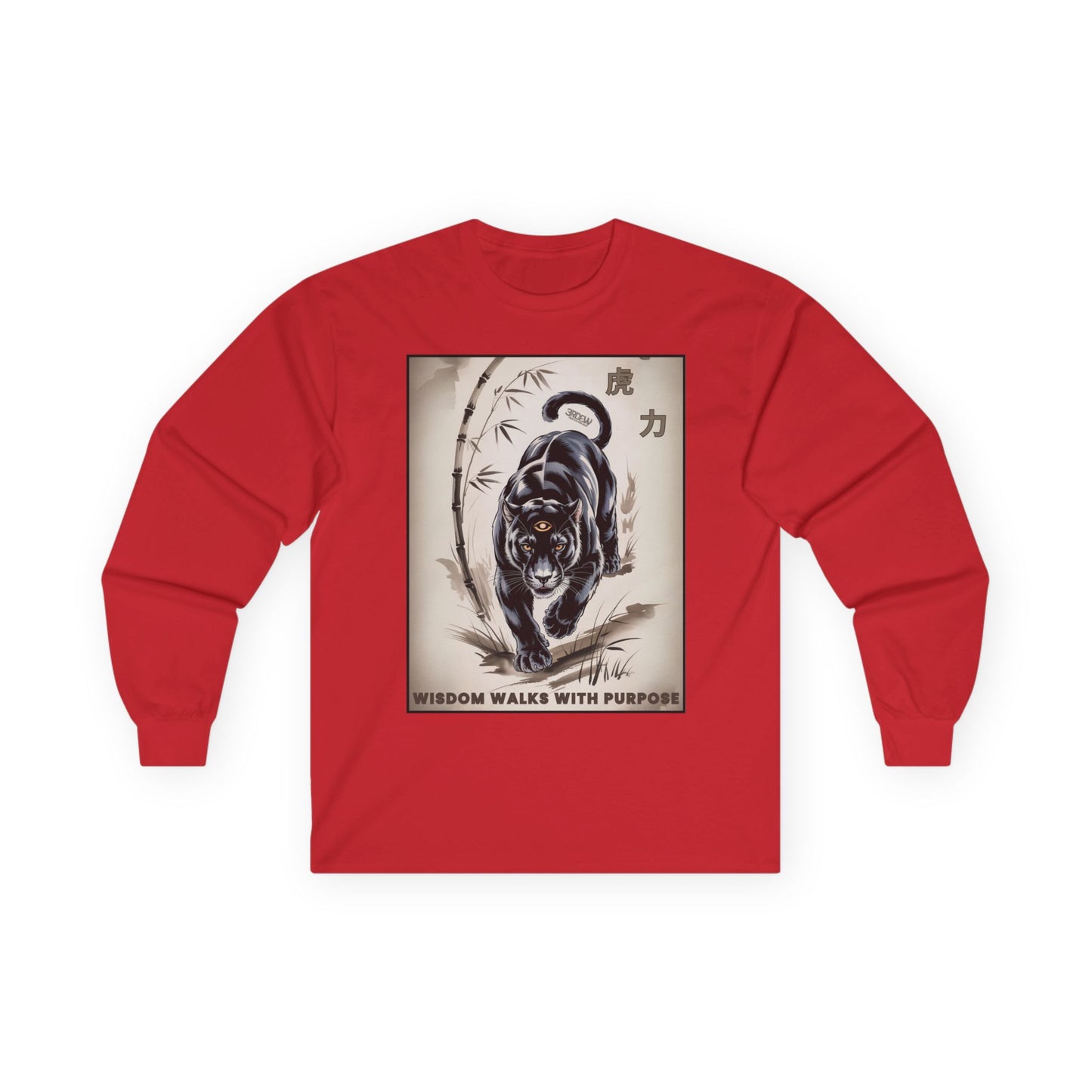 3RDEW² | Wisdom Walks With Purpose | Third Eye Wide Wear | Unisex Ultra Cotton Long Sleeve Tee