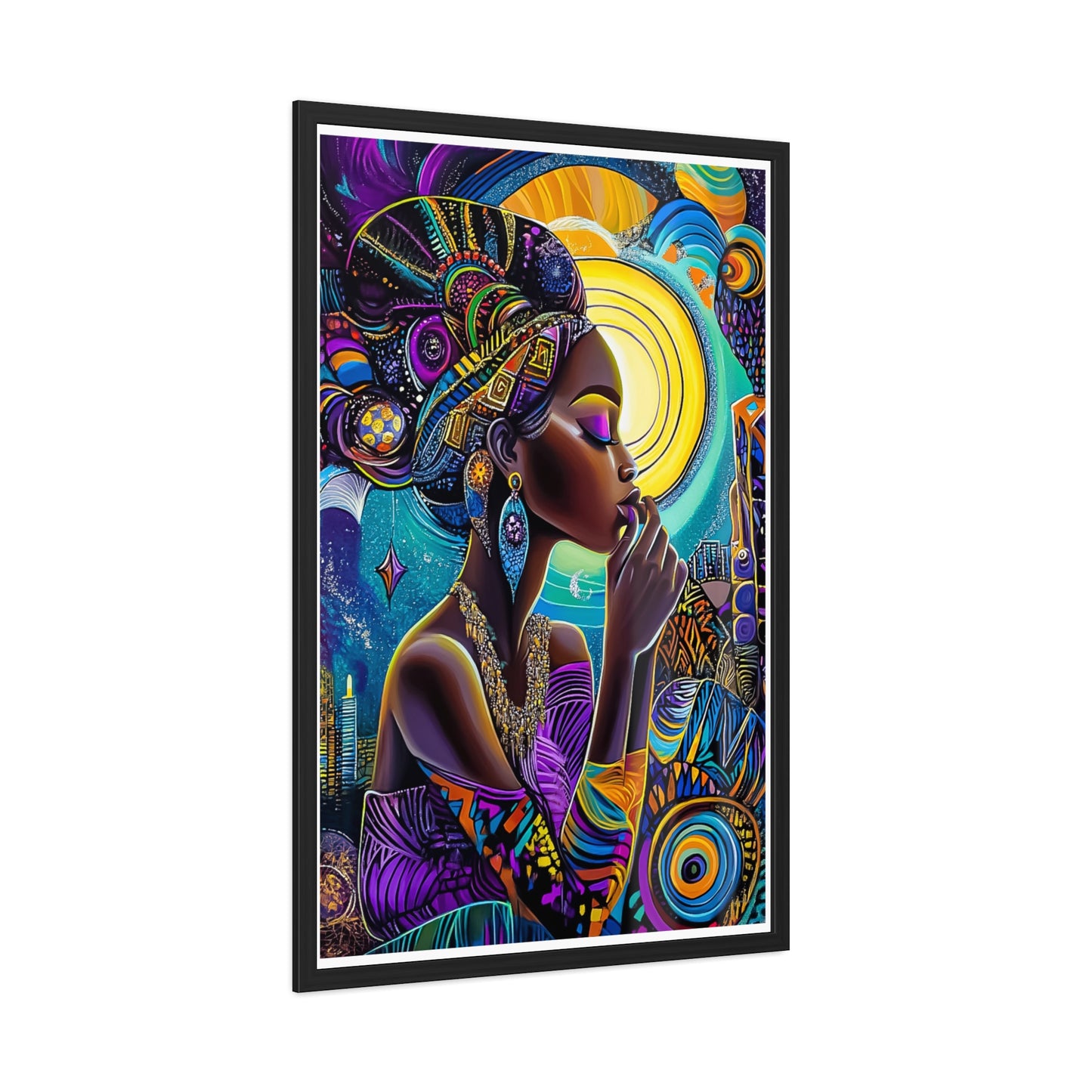 ThurmanatorX Art | Crowned in Nebulas | Aphrochrysalis | Framed Poster Print