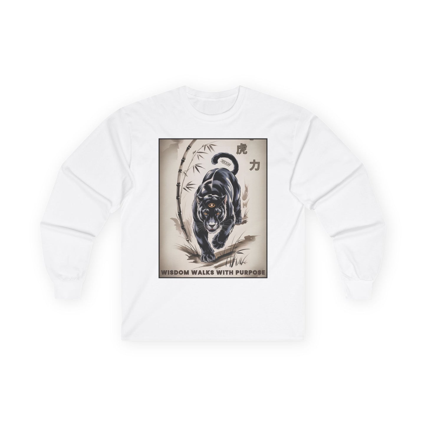 3RDEW² | Wisdom Walks With Purpose | Third Eye Wide Wear | Unisex Ultra Cotton Long Sleeve Tee
