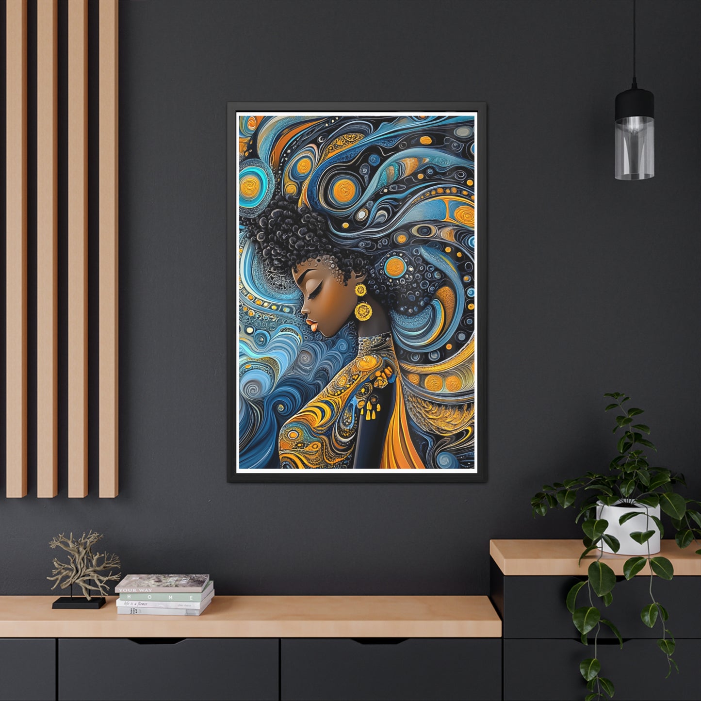 ThurmanatorX Art | The Alchemy of Her Thought | Aphrochrysalis | Framed Poster Print