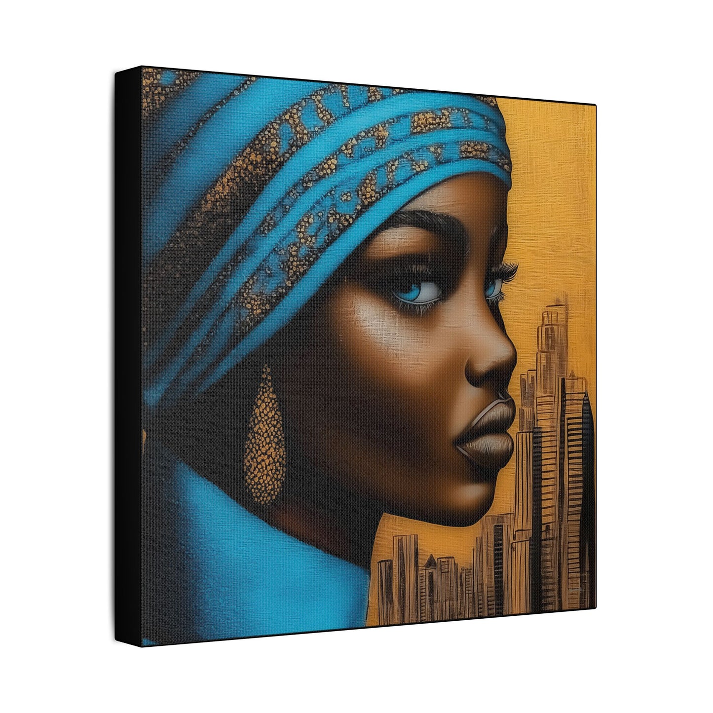 ThurmanatorX Art | Nyla, Guardian of the Highrise | Aphrochrysalis | Satin Canvas Art Print