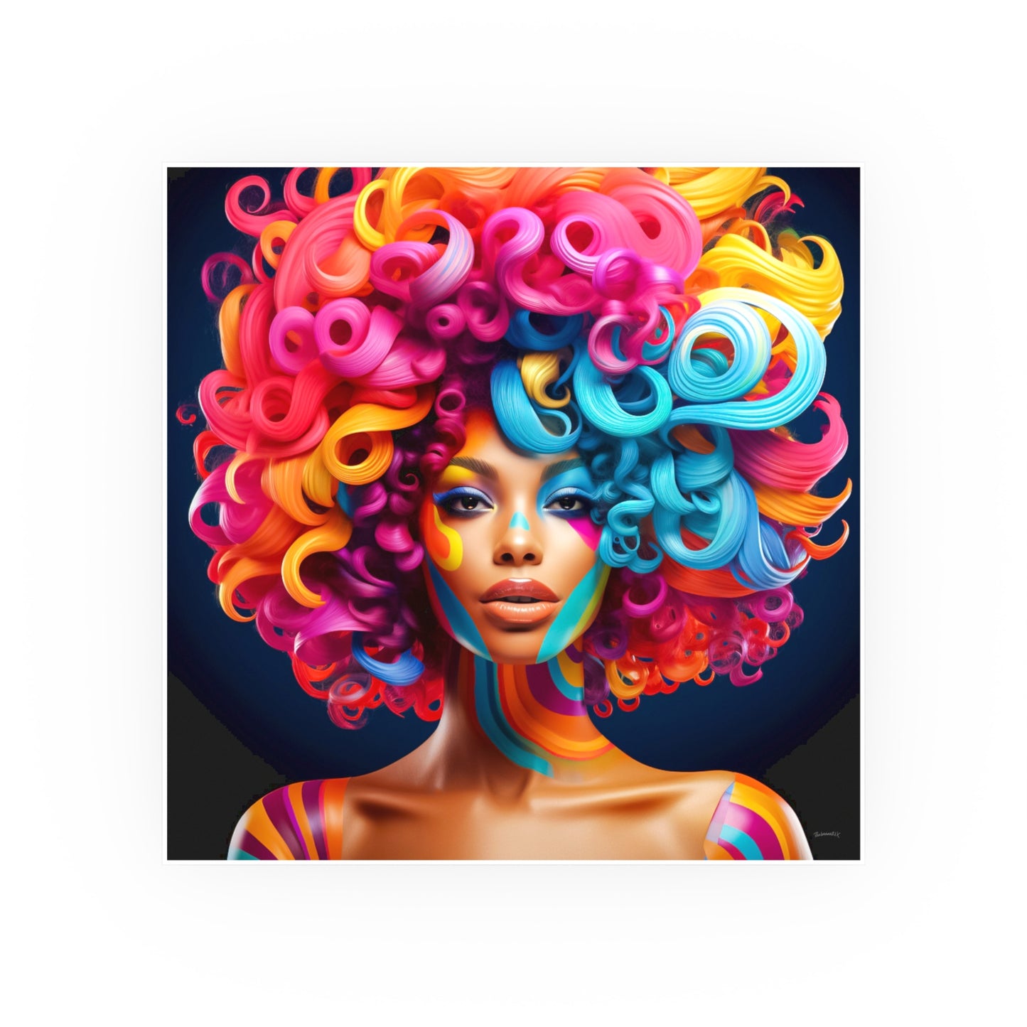 ThurmanatorX Art | Crown of Chromaflame | Aphrochrysalis | Satin Wall Art Print