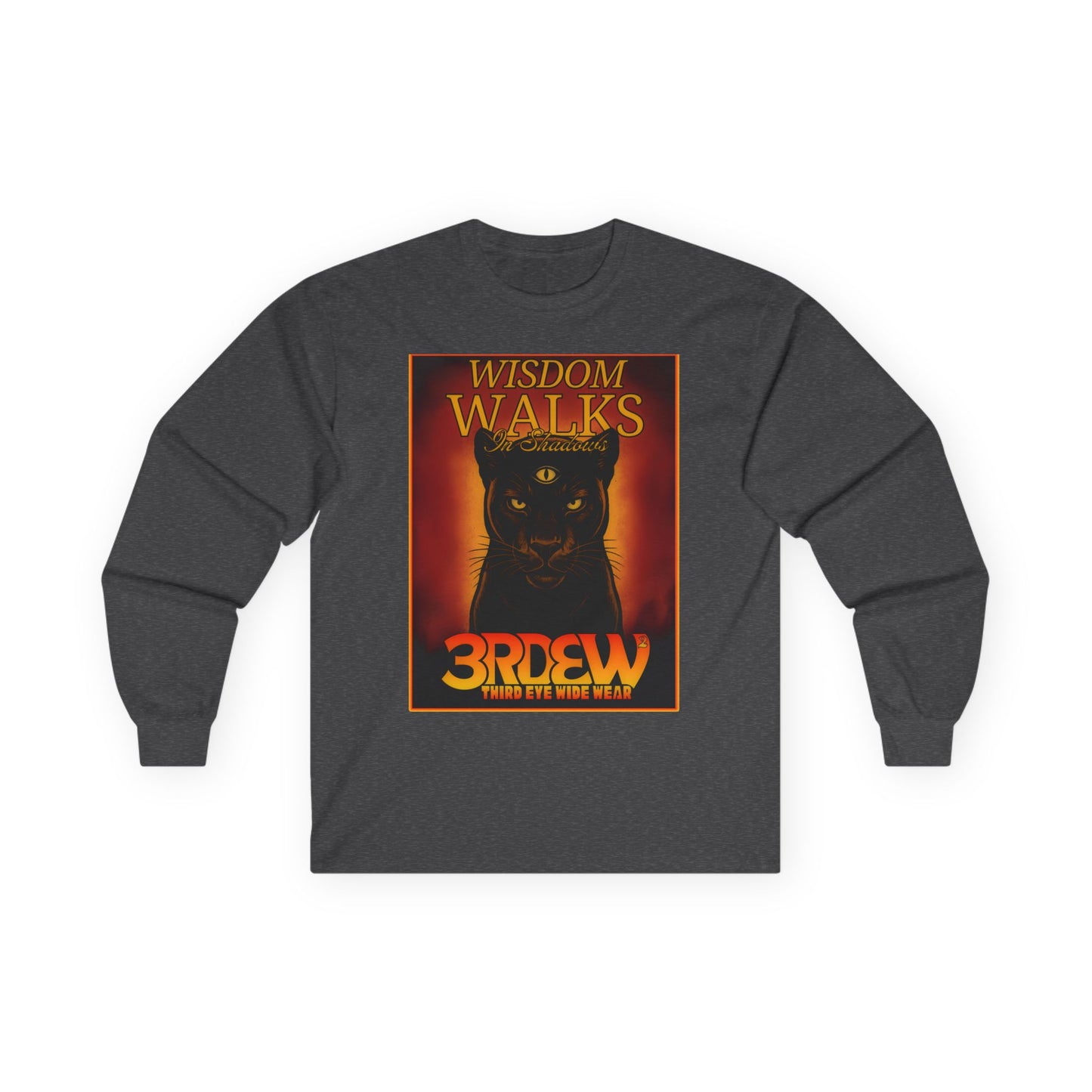 3RDEW² | Wisdoms Walks In Shadows | Third Eye Wide Wear | Unisex Ultra Cotton Long Sleeve Tee