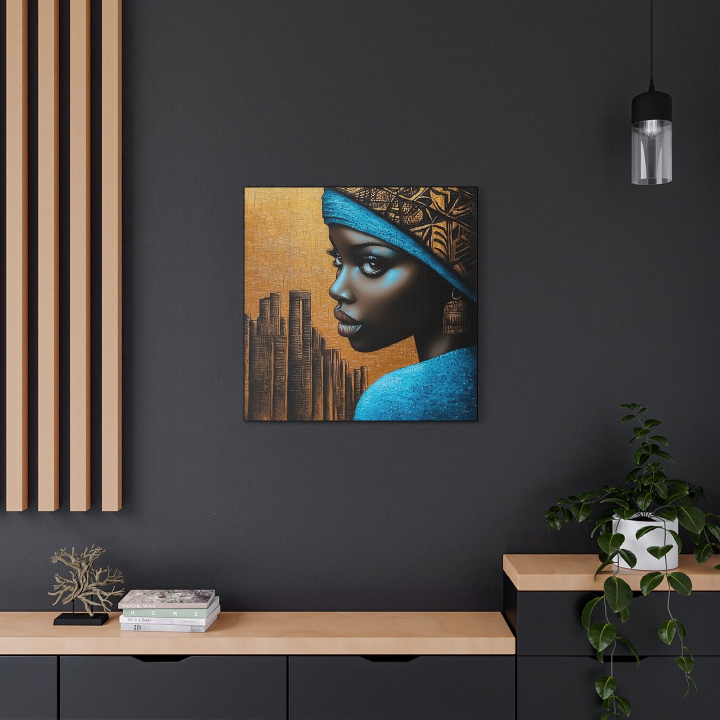 ThurmanatorX Art | Makeda in Gold Light | Aphrochrysalis | Satin Canvas Art Print