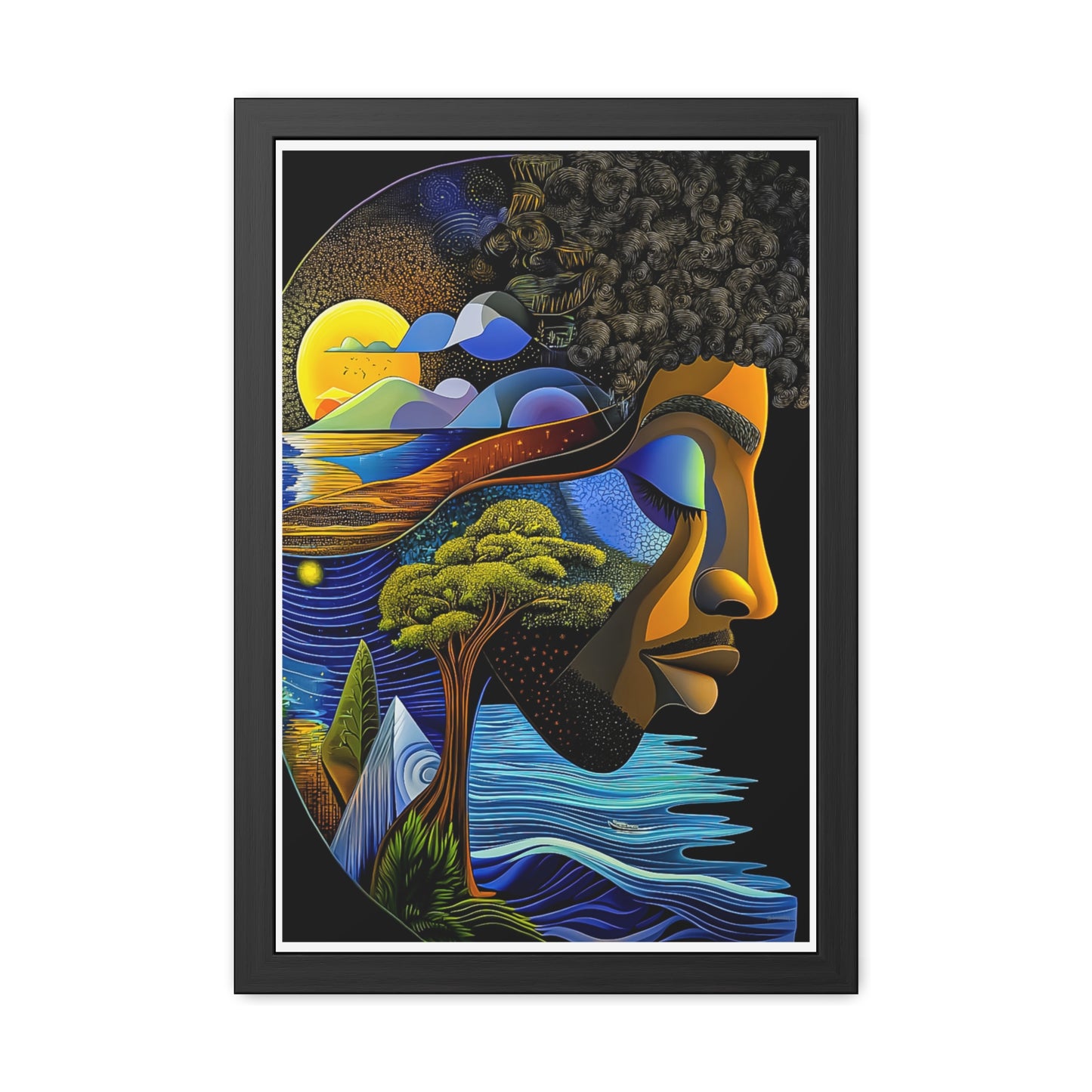 ThurmanatorX Art | Divinity in Silence | Aphrochrysalis | Framed Poster Print