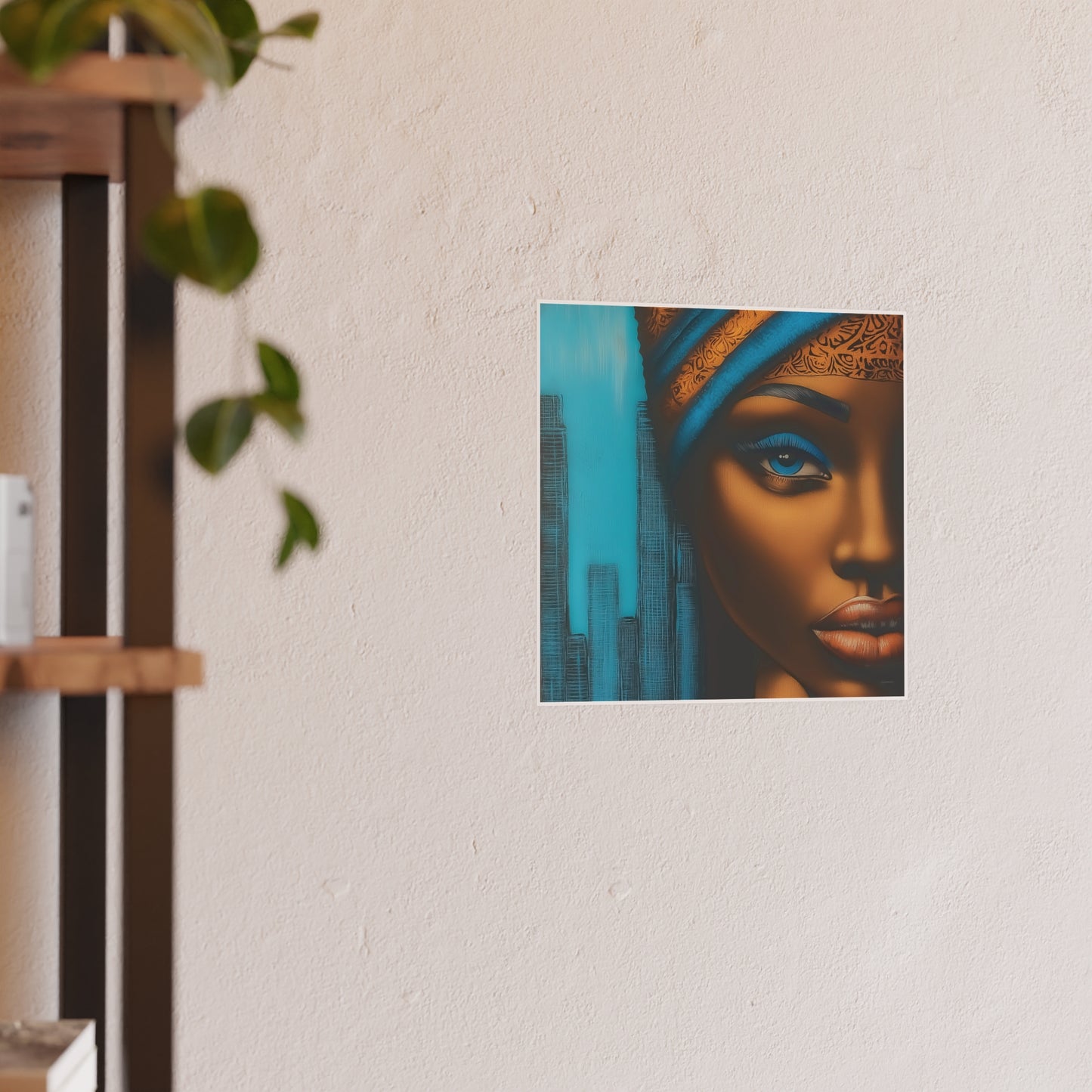 ThurmanatorX Art | Azure Pulse of the City | Aphrochrysalis | Satin Wall Art Print