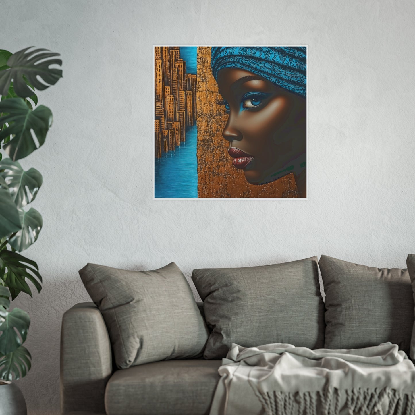 ThurmanatorX Art | Essence of Blue Reverie | Aphrochrysalis | Satin Wall Art Print