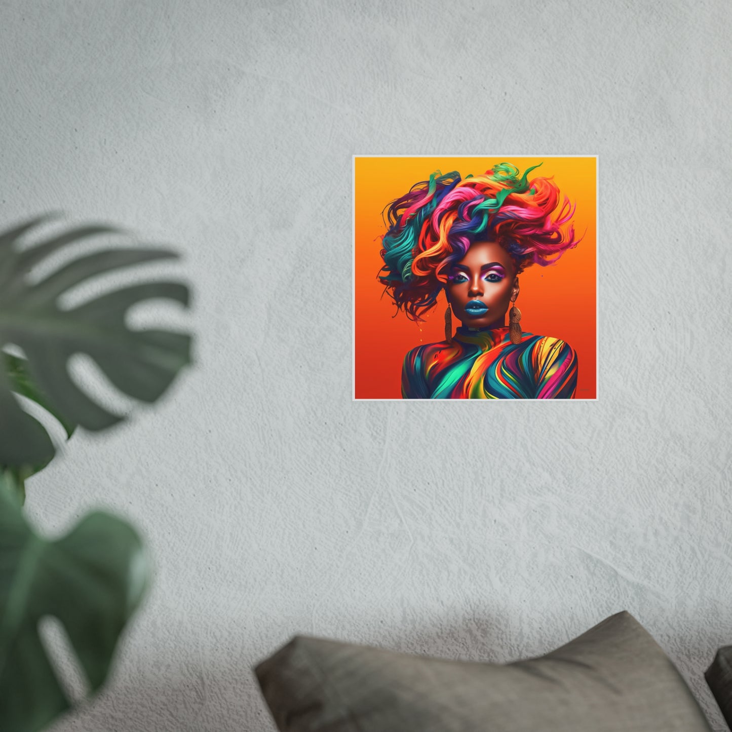 ThurmanatorX Art | Velvet Voltage Muse | Aphrochrysalis | Satin Wall Art Print