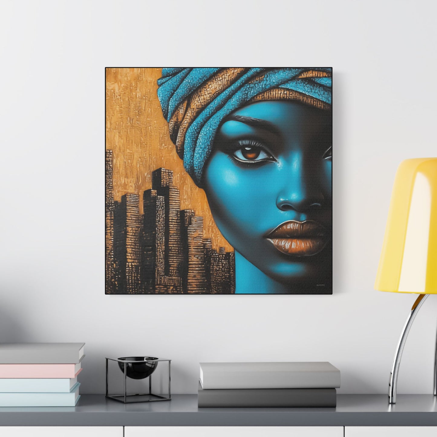 ThurmanatorX Art | Turban Queen 2099 | Aphrochrysalis | Satin Canvas Art Print