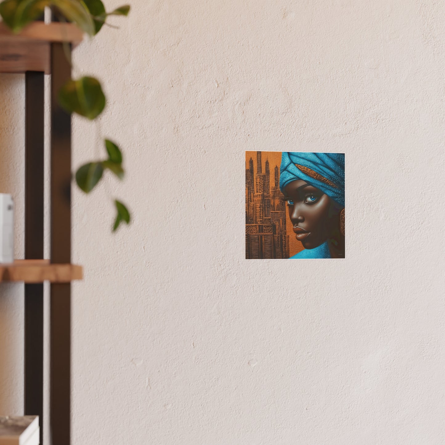 ThurmanatorX Art | Neon Dust & Indigo Flame | Aphrochrysalis | Satin Wall Art Print