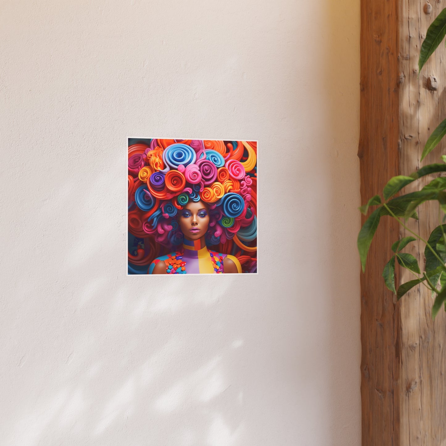 ThurmanatorX Art | Neon Crown Ascend | Aphrochrysalis | Satin Wall Art Print