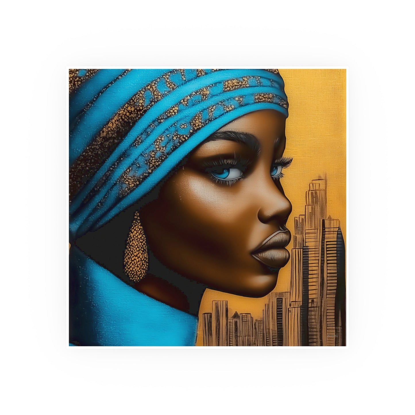 ThurmanatorX Art | Nyla, Guardian of the Highrise | Aphrochrysalis | Satin Wall Art Print