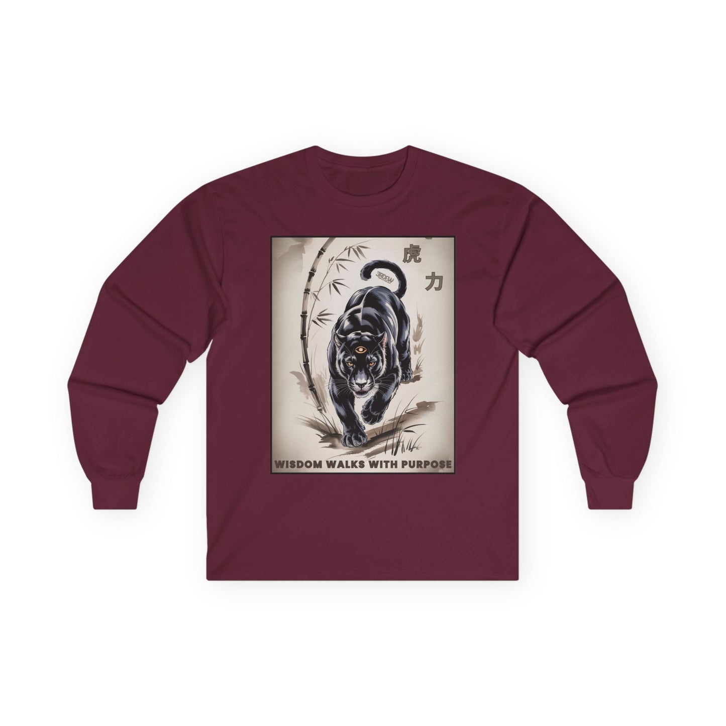 3RDEW² | Wisdom Walks With Purpose | Third Eye Wide Wear | Unisex Ultra Cotton Long Sleeve Tee