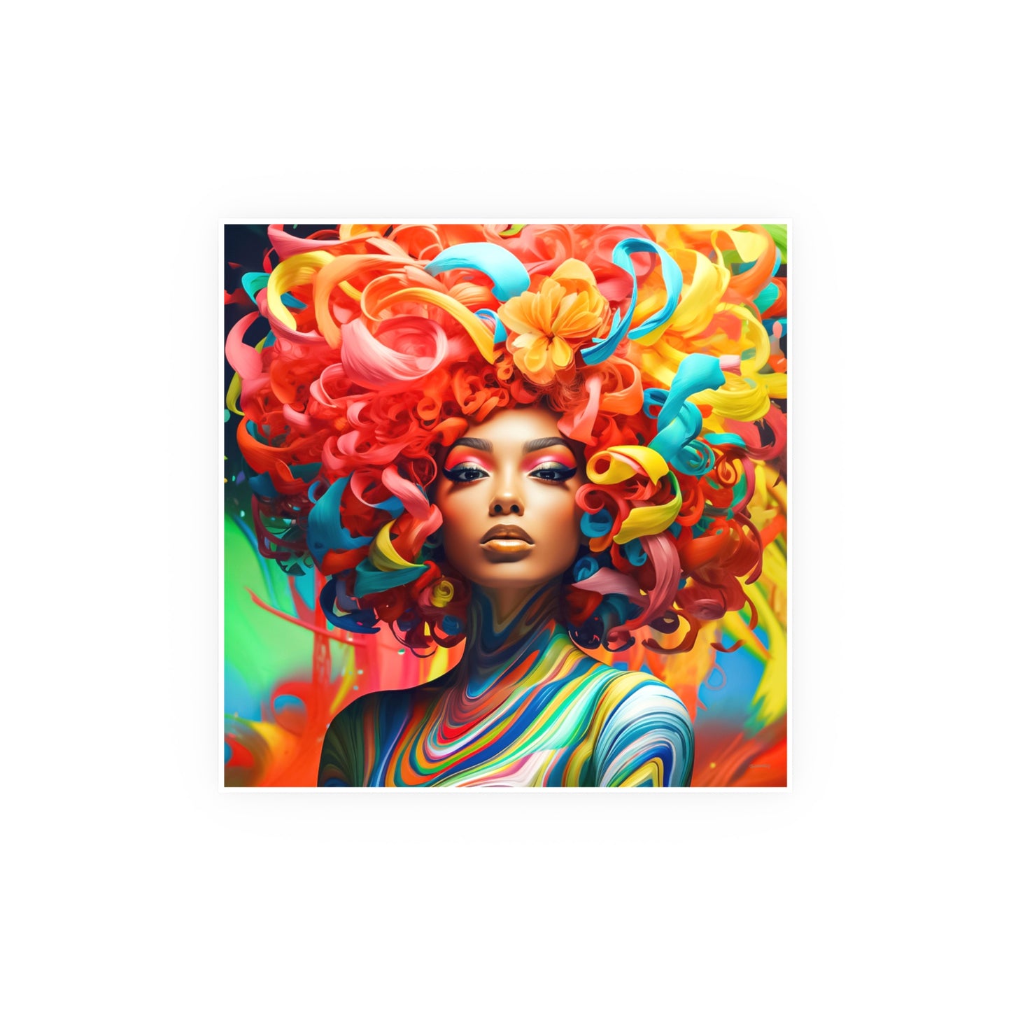 ThurmanatorX Art | Solstice Spiral | Aphrochrysalis | Satin Wall Art Print
