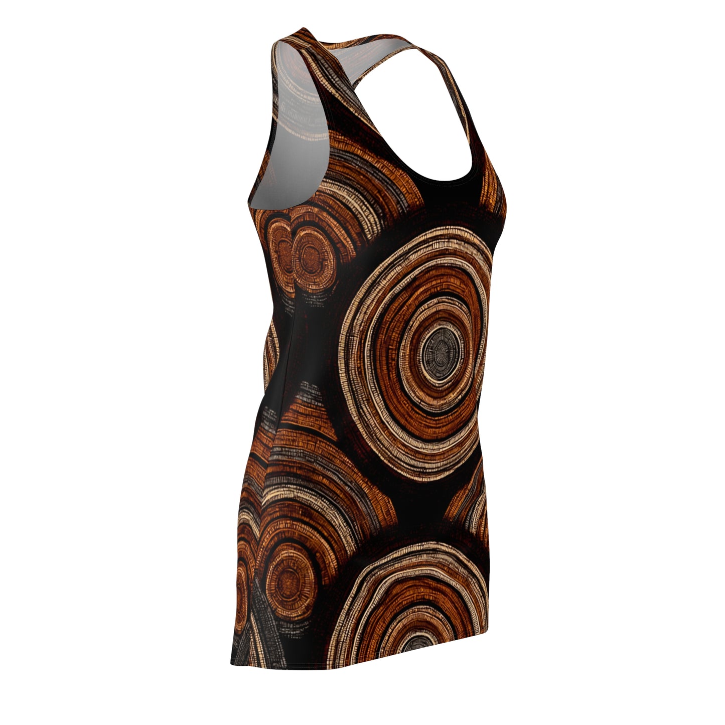 ThurmanatorX Art | Myzani AphroBoho Racerback Dress | Bohemian Summer Style • Artistic Casual Wear • Unique Gift for Women