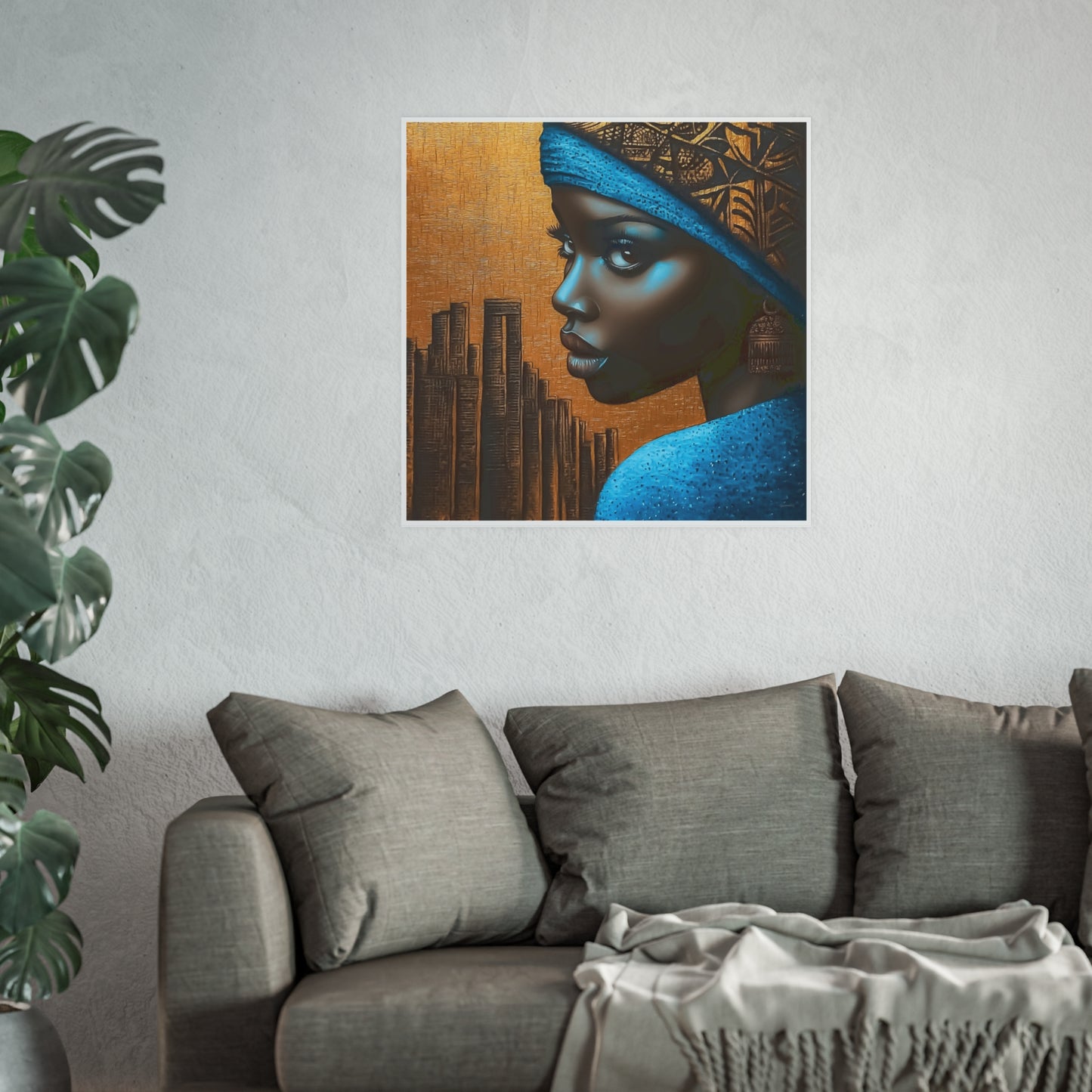 ThurmanatorX Art | Makeda in Gold Light | Aphrochrysalis | Satin Wall Art Print