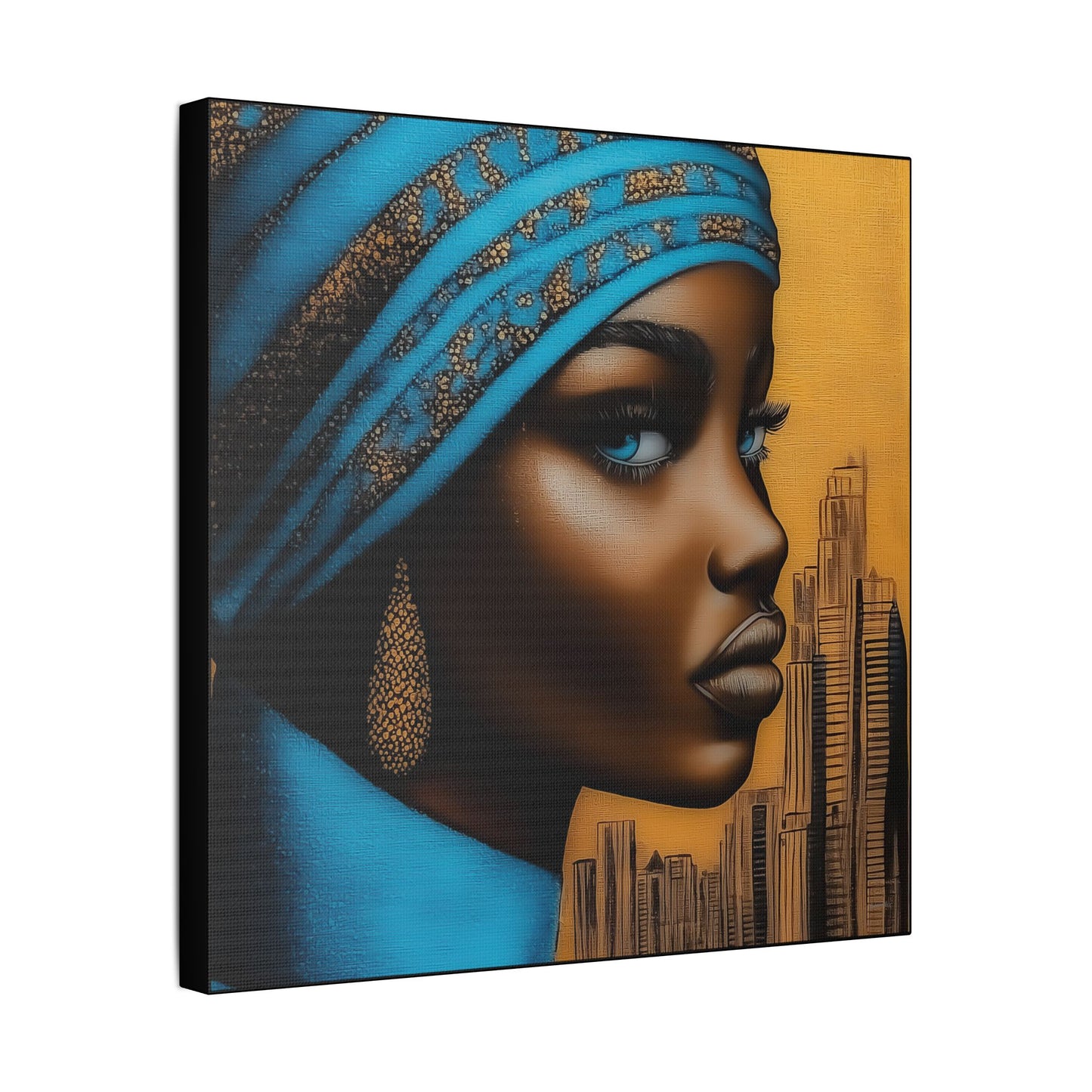 ThurmanatorX Art | Nyla, Guardian of the Highrise | Aphrochrysalis | Satin Canvas Art Print