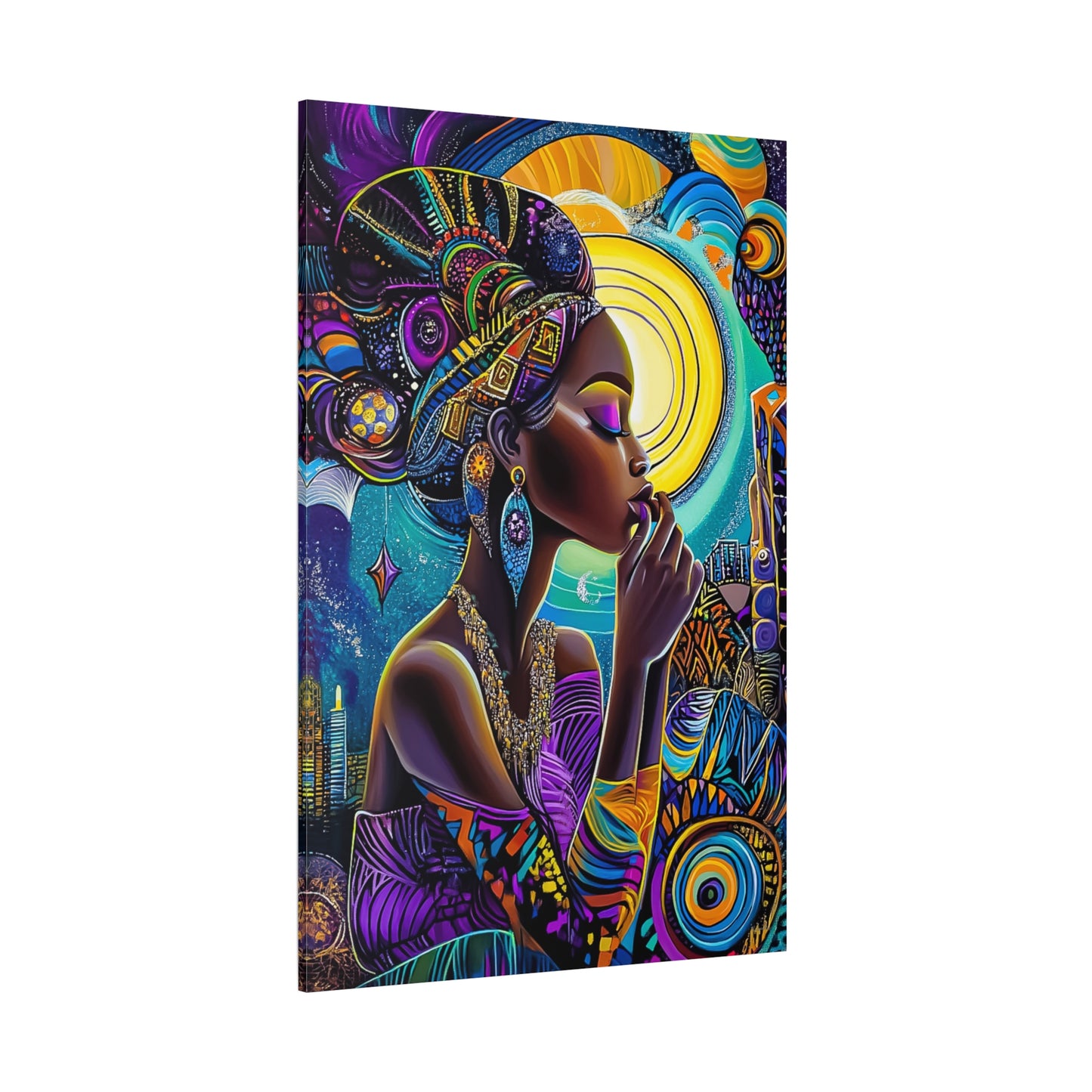 ThurmanatorX Art | Crowned in Nebulas | Aphrochrysalis | Matte Canvas, Stretched, 1.25"