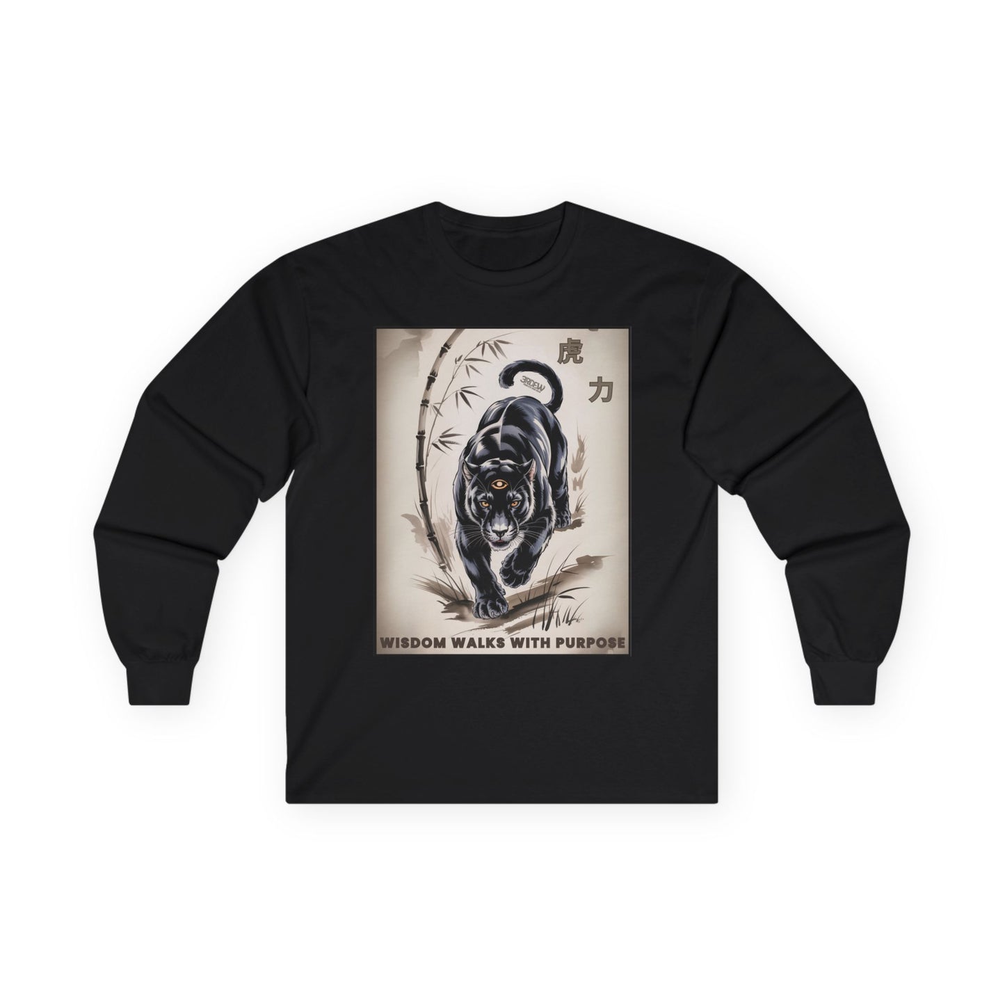 3RDEW² | Wisdom Walks With Purpose | Third Eye Wide Wear | Unisex Ultra Cotton Long Sleeve Tee
