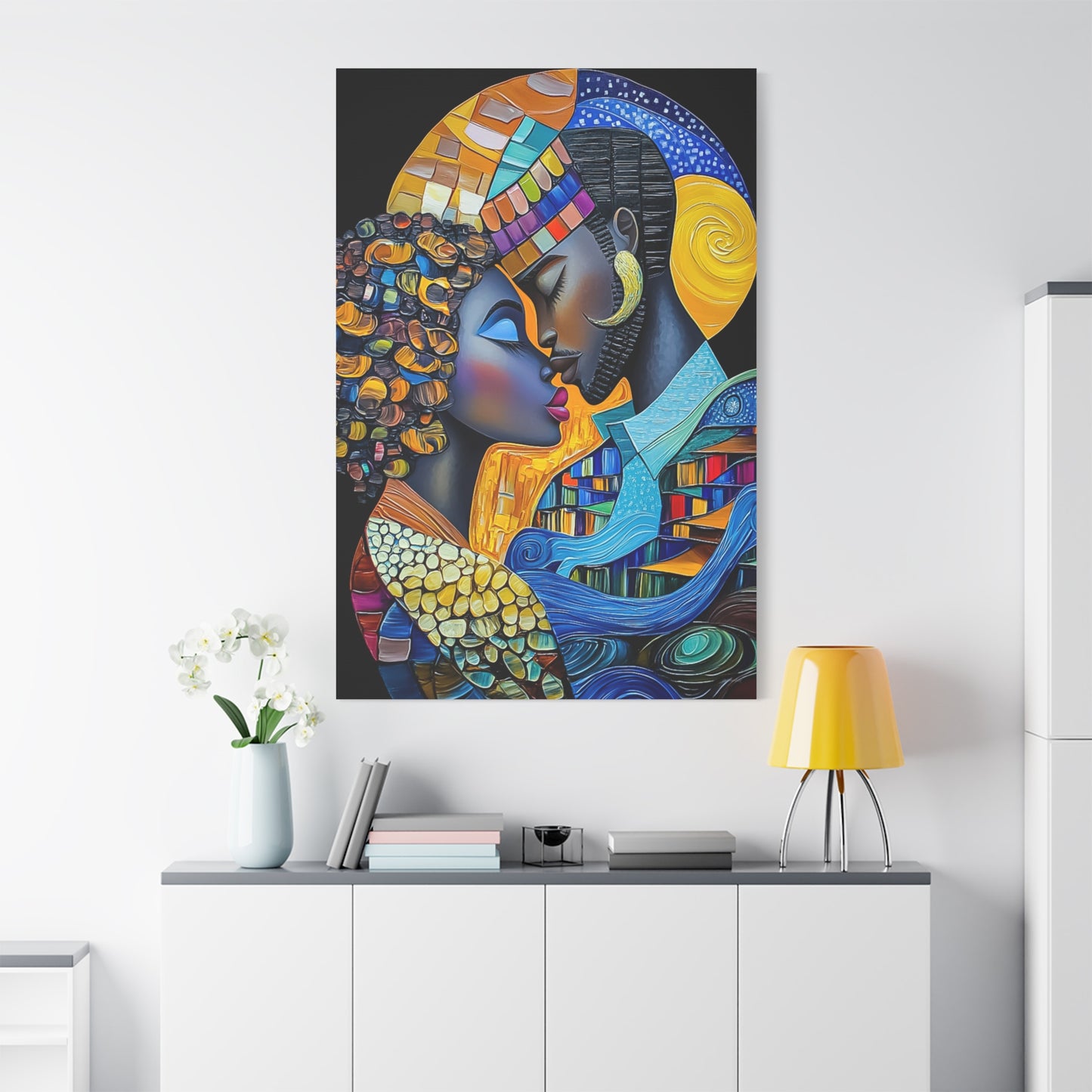 ThurmanatorX Art | Nebula Kiss | Aphrochrysalis | Matte Canvas, Stretched, 1.25"